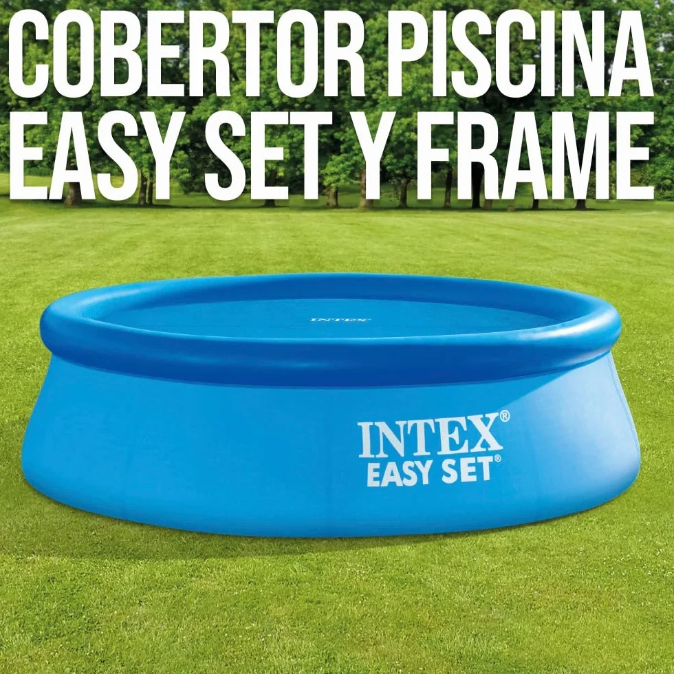 Intex Easy Set Frame Plandeka Solarna, Niebieski, 303 cm