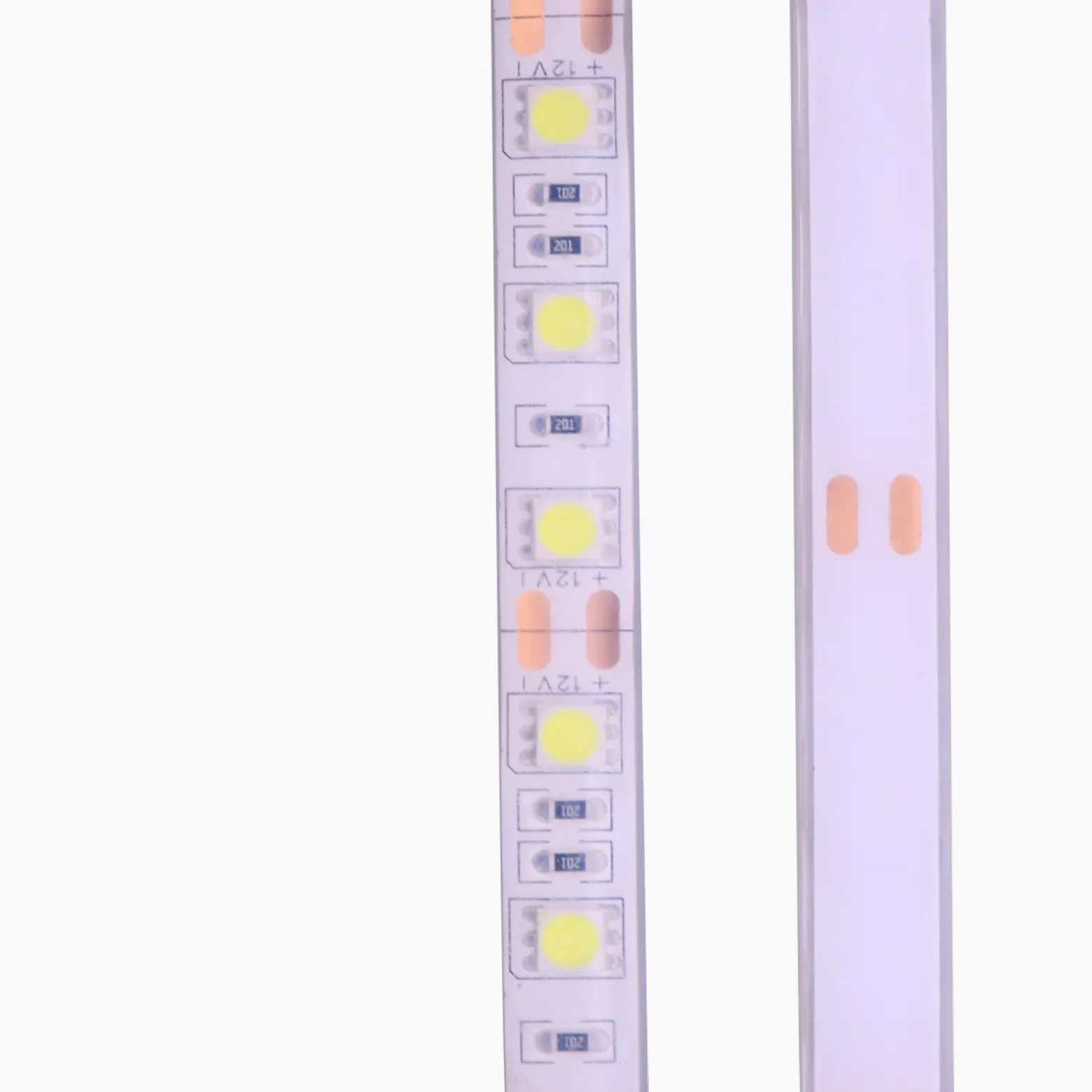Wodoodporny silikonowy pasek świetlny LED IP68 12V (ciepła biel, 5)