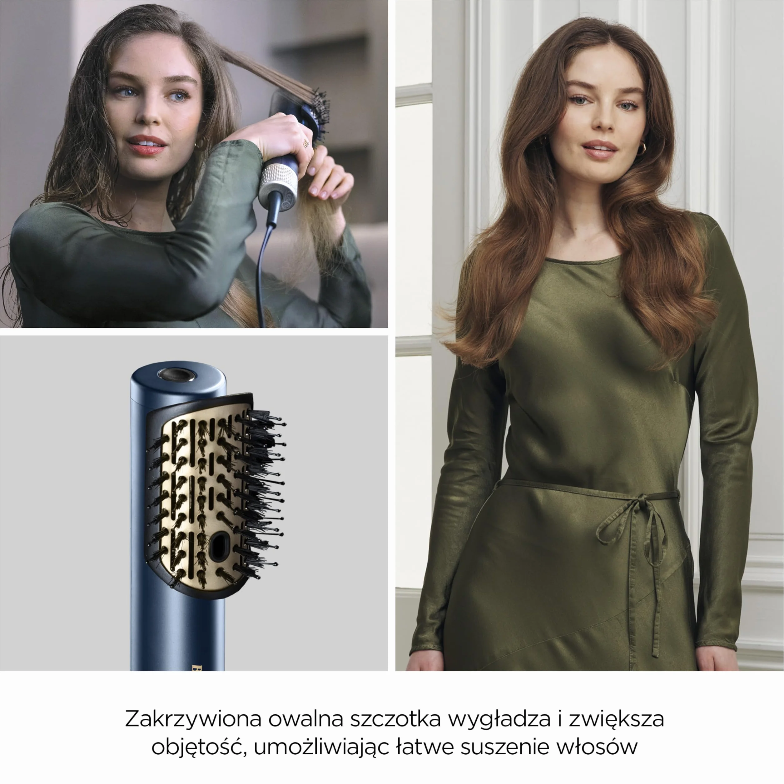 BaByliss Air Wand - suszarka do włosów, prostownica i stylizator w jednym, na mokro i na sucho, zapobiegająca puszeniu się, bez uszkodzeń cieplnych, 3 nakładki, AS6553E - Amazon Exclusive