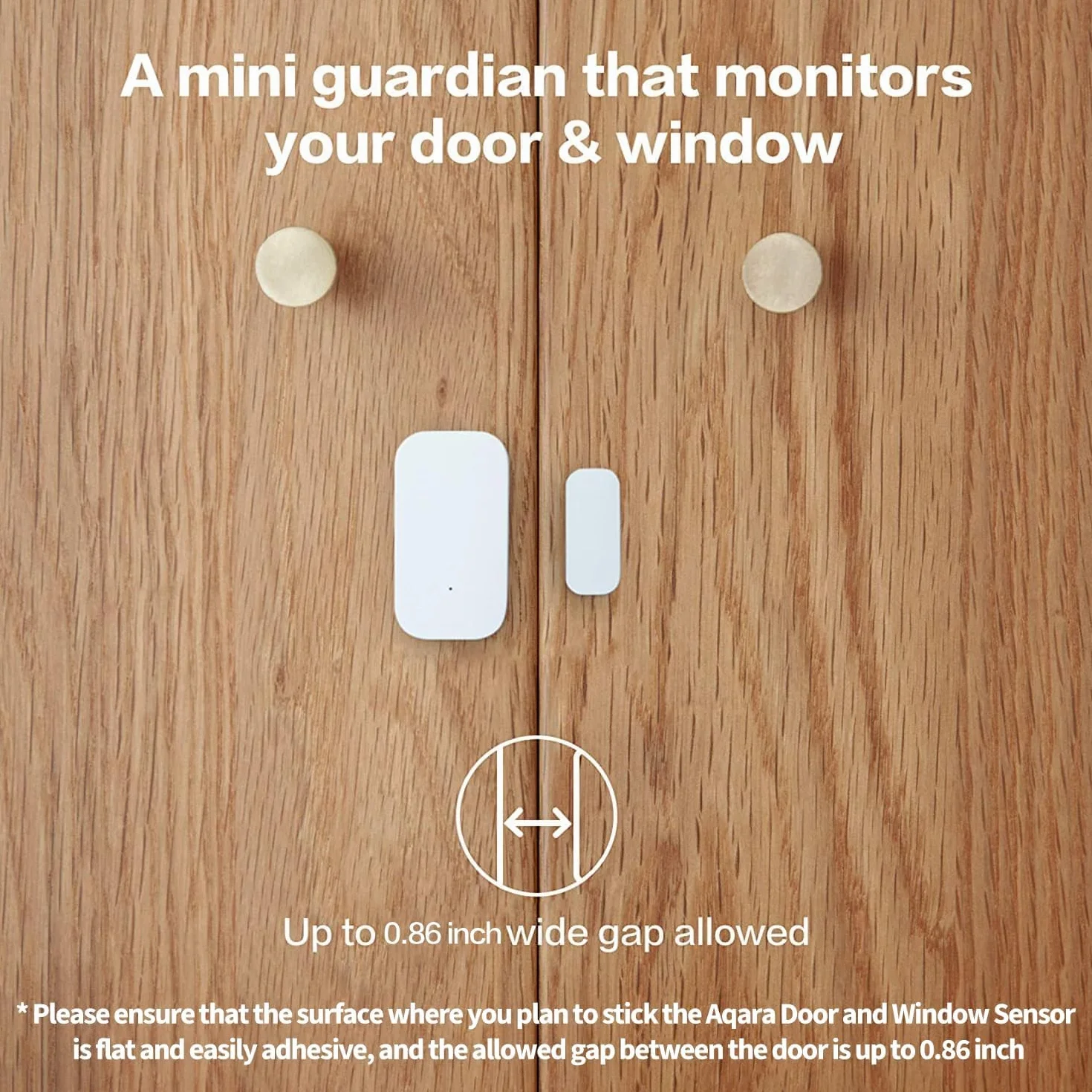 Aqara Czujnik Otwarcia Drzwi i Okien, WYMAGANY HUB OD AQARA, Zigbee, Bezprzewodowy Miniczujnik Kontaktu do Systemu Alarmowego i Automatyzacji Domu, Kompatybilny z HomeKit, Alexa, Działa z IFTTT