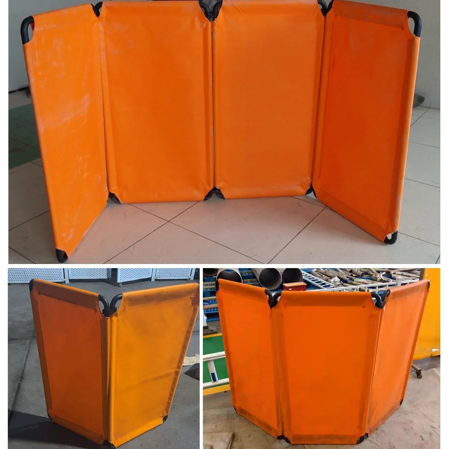 Wolnostojąca Zasłona Spawalnicza Z Włókna Szklanego 1 Szt. 2 Szt. 3 Szt., Mobilny Ogranicznik Ekranu Spawalniczego Do Warsztatów/garaży/placów Budowy(1 panel,58x120cm/1.9x3.9ft)