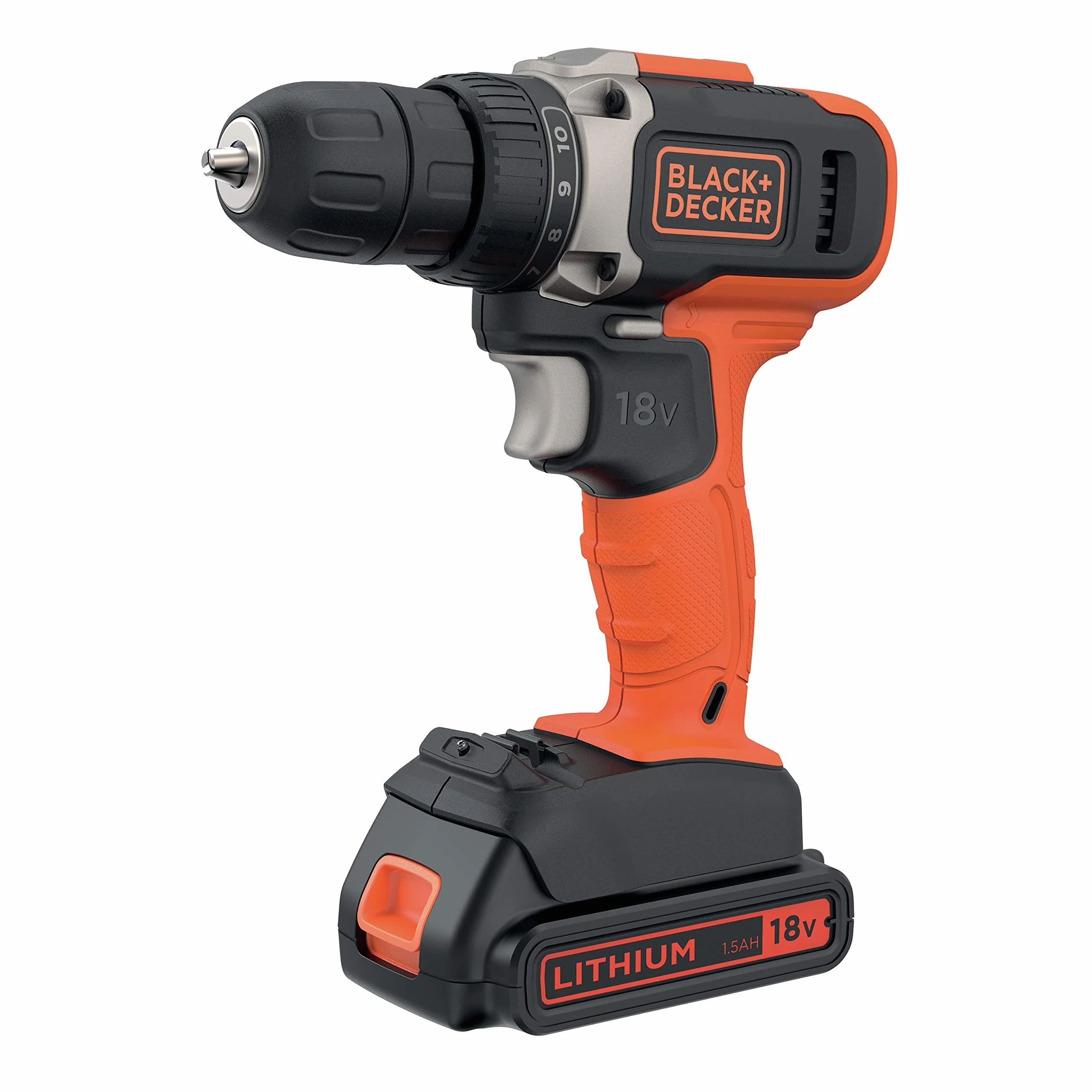 Black+Decker BCD002ME2K-QW wiertarko-wkrętarka akumulatorowa, 18 V-2 x 2,5 Ah-38 Nm-1400 TRS/min-2 baterie, w walizce