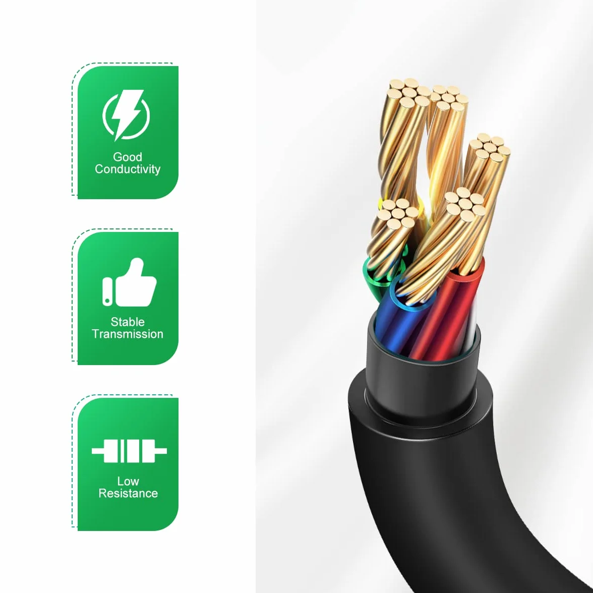 Lenink 100 cm kabel do ładowania, zastępczy kabel kompatybilny z akumulatorowymi nożycami do trawy Bosch Isio (nie do Advanced Shear i Easy Shear)
