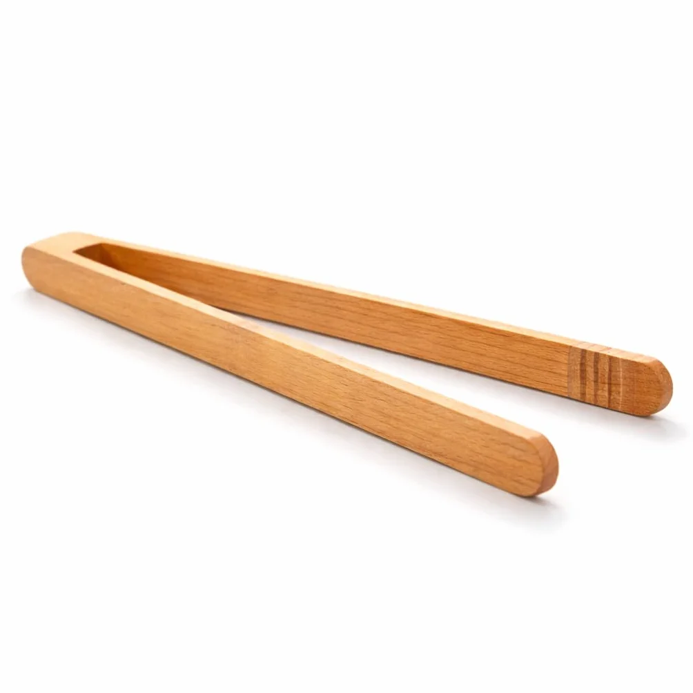 teemando® Szczypce do grilla ze szlachetnego drewna wiśniowego 30 cm