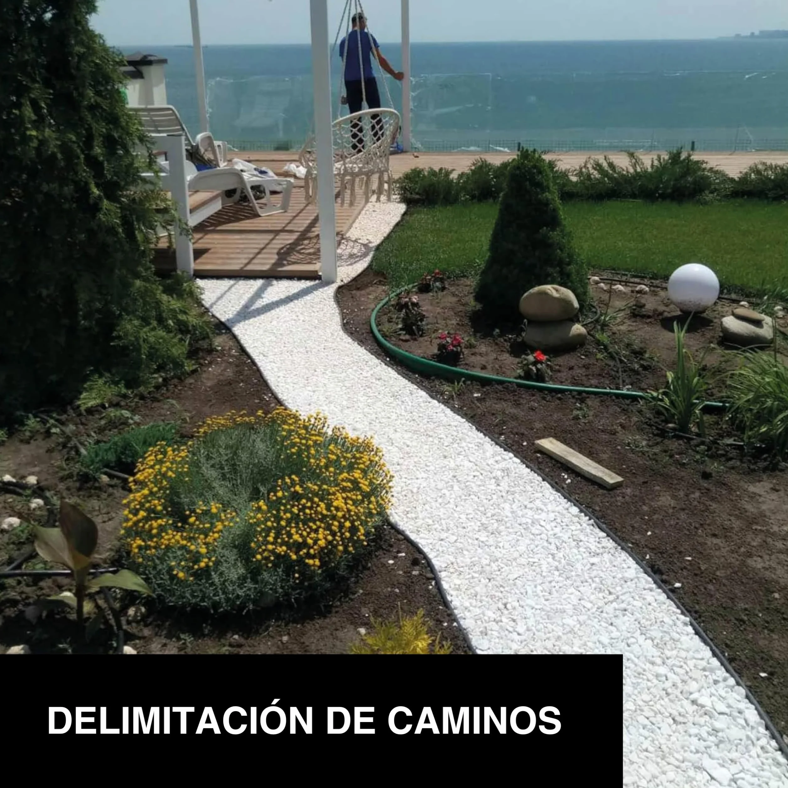 Obrzeże trawnikowe czarne Country