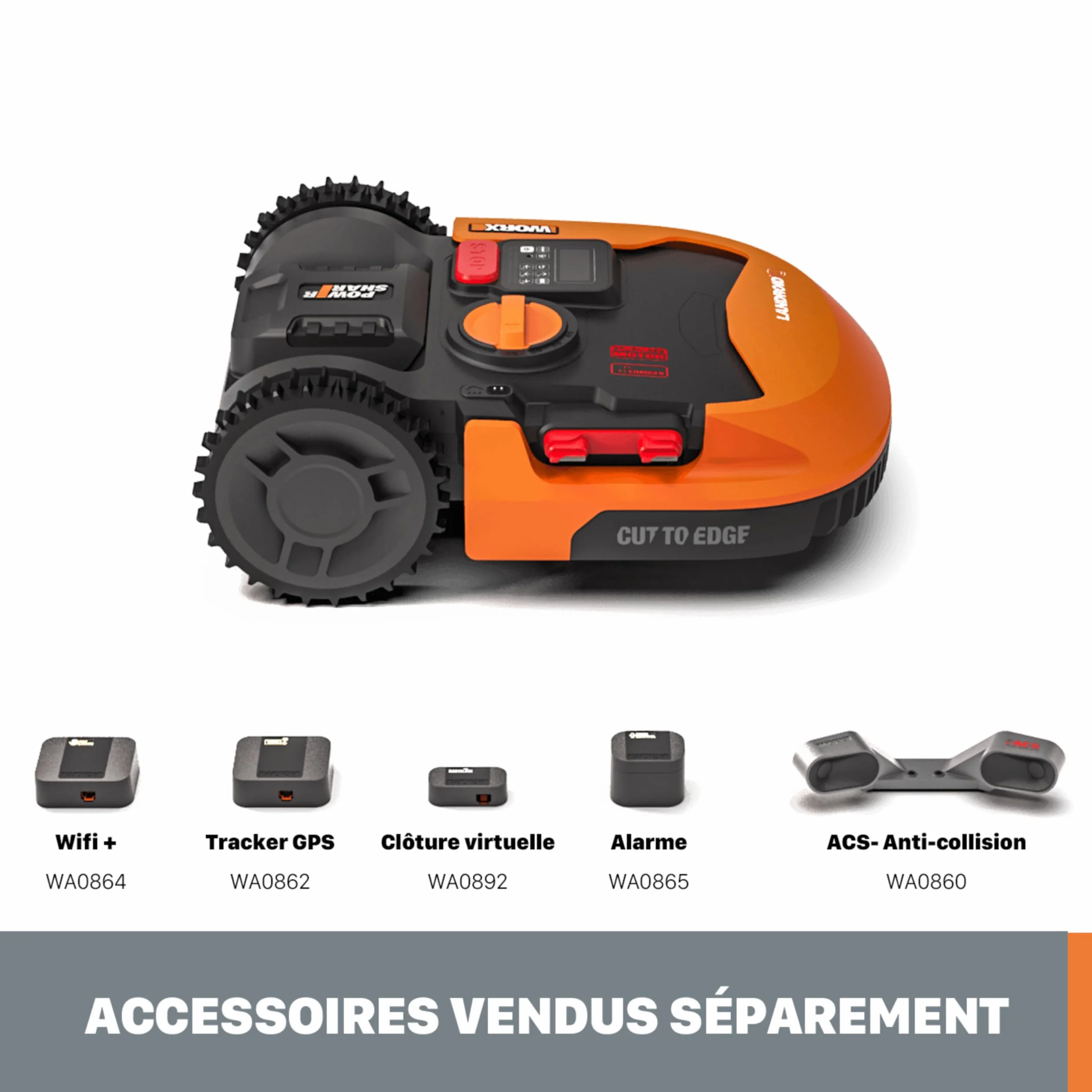 WORX Landroid Plus WR147E.1 Kosiarka Automatyczna 1000m² Wi-Fi Bluetooth Automatyczne Unoszenie Ostrza