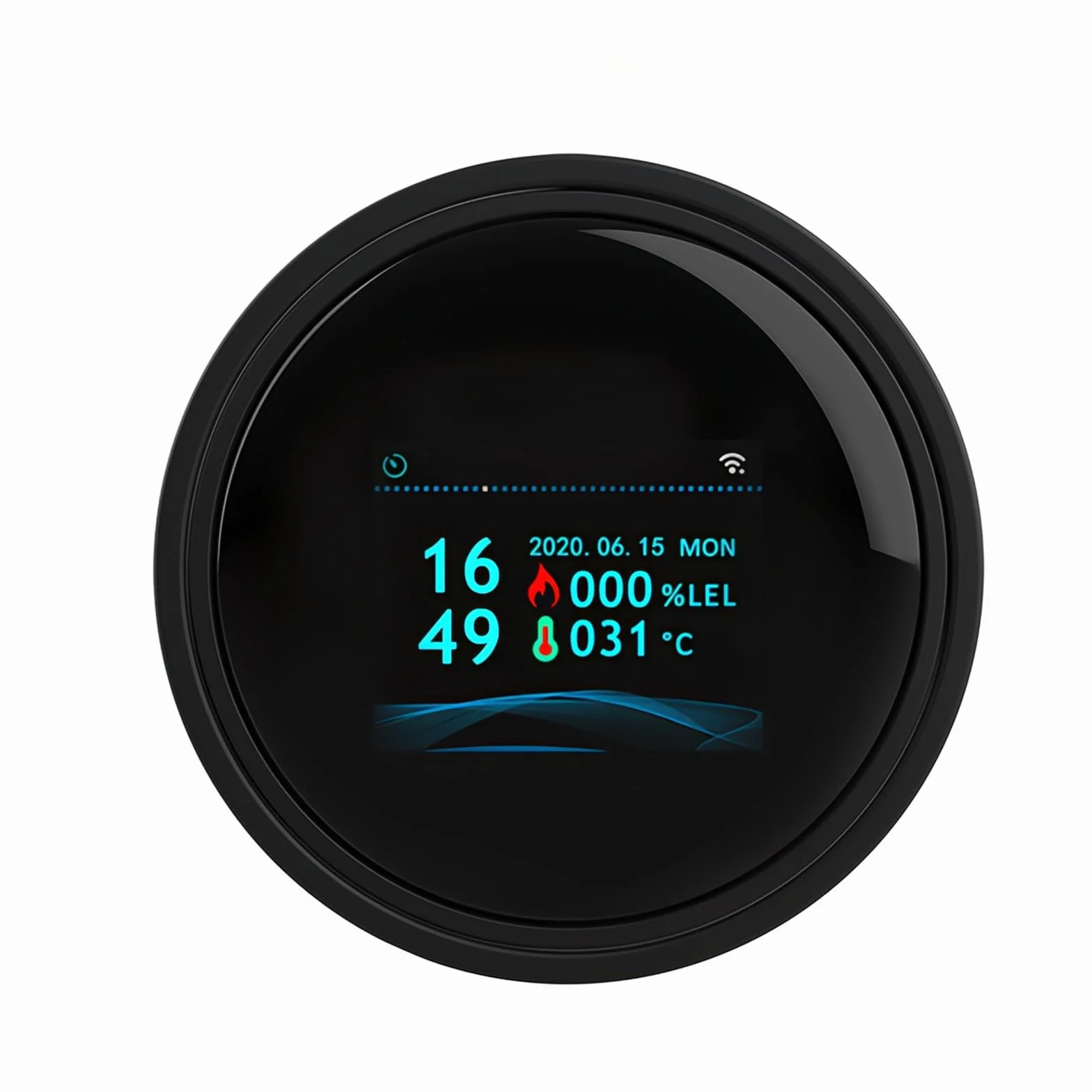 Inteligentny detektor alarmu gazowego, kompatybilny z Tuya WiFi, czujnik gazu ziemnego z powiadomieniami aplikacji, cyfrowy ekran LCD, do domu, czujnik wycieku