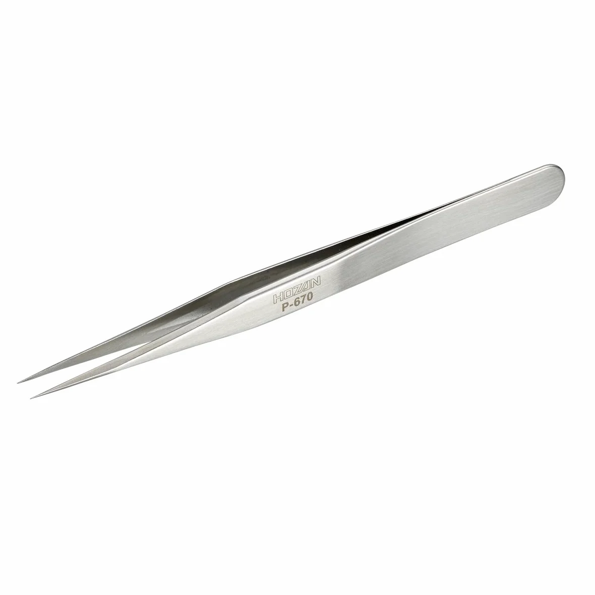HOZAN Precise Stainless Steel Tweezers non-magnetic type width: 0,2 mm P-670 (import z Japonii)