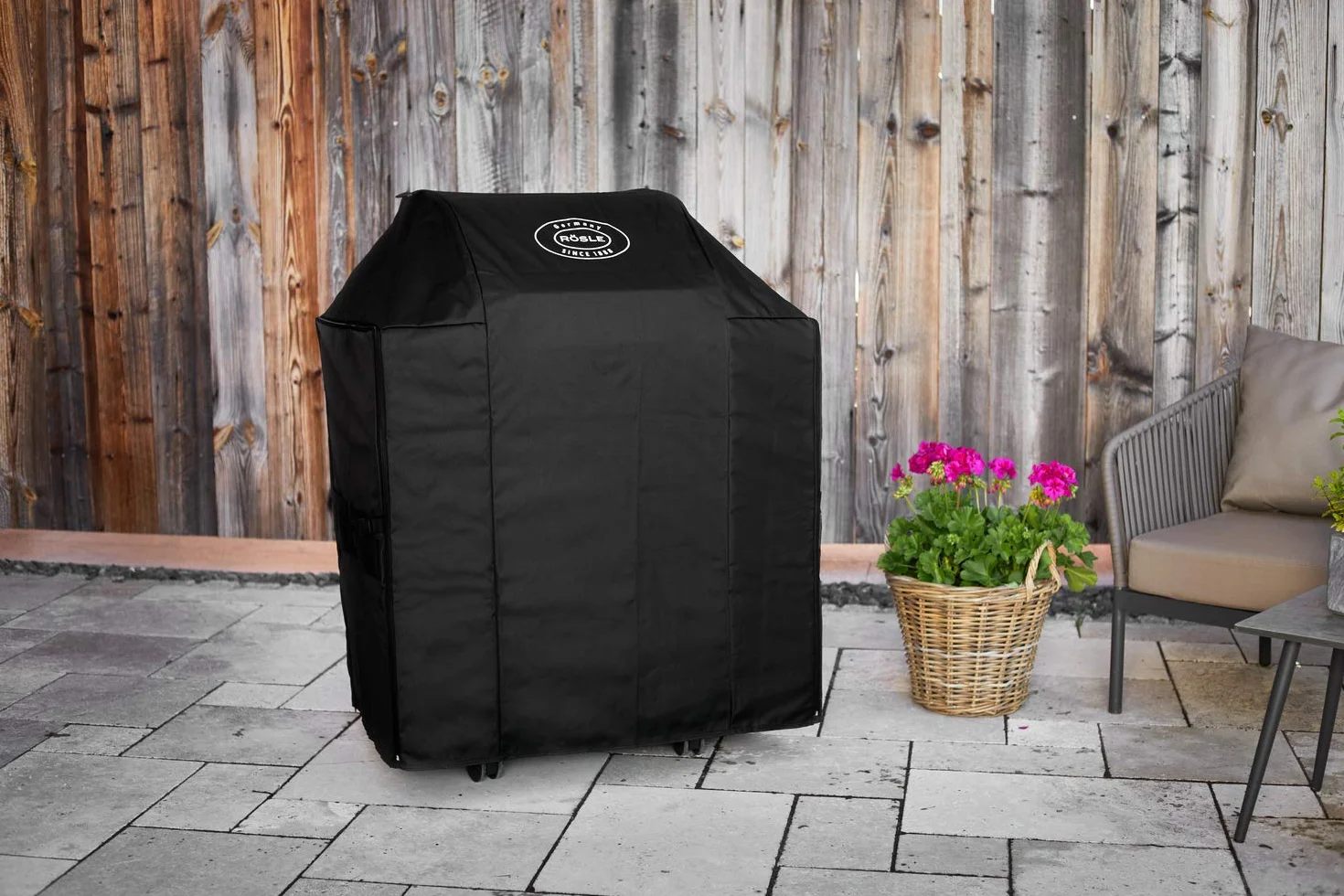 RÖSLE Pokrowiec BBQ-Station Videro G4/G4-S, ochronny pokrowiec z poliestru z powłoką PU, odporny na warunki atmosferyczne