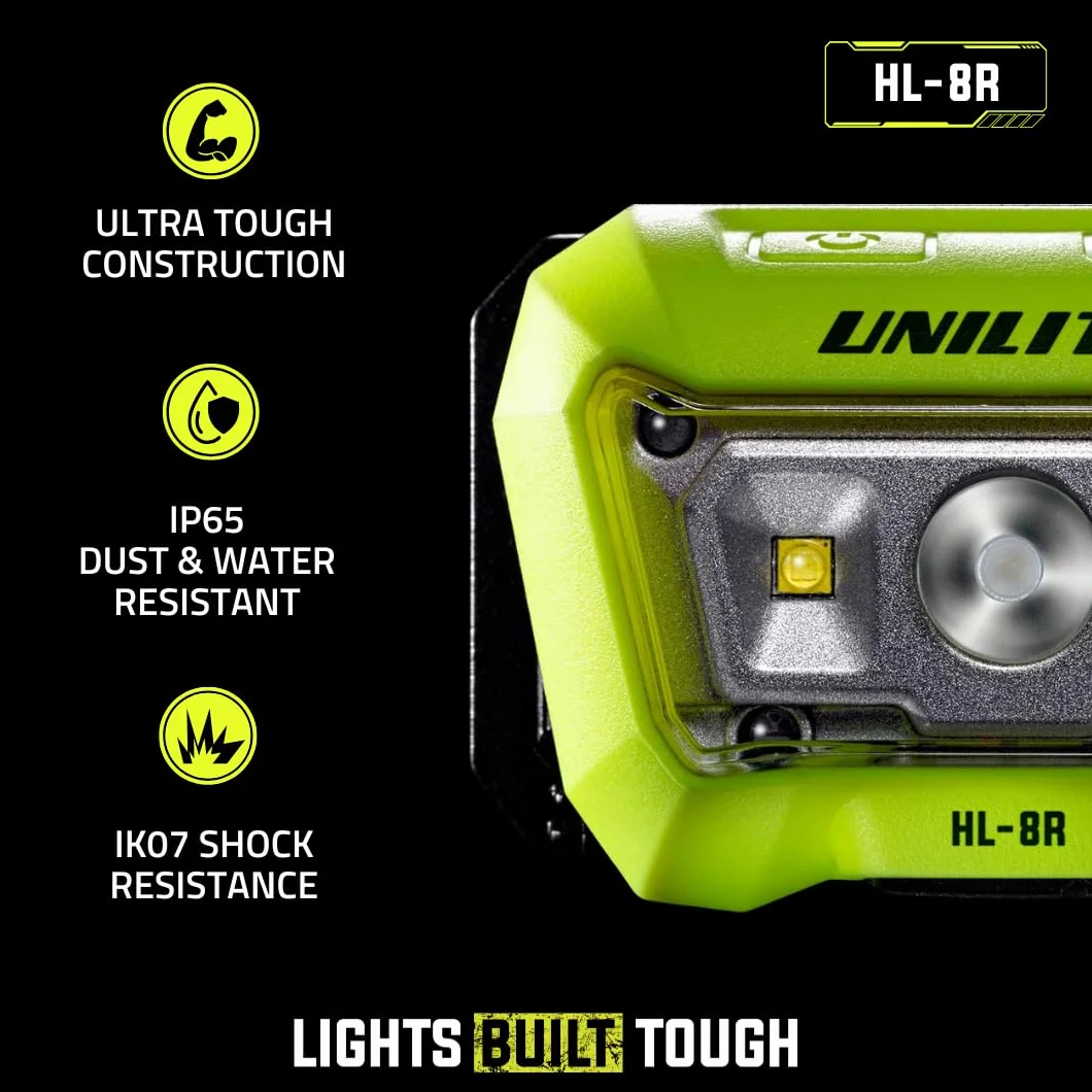 Latarka czołowa z czujnikiem ruchu UNILITE HL-8R