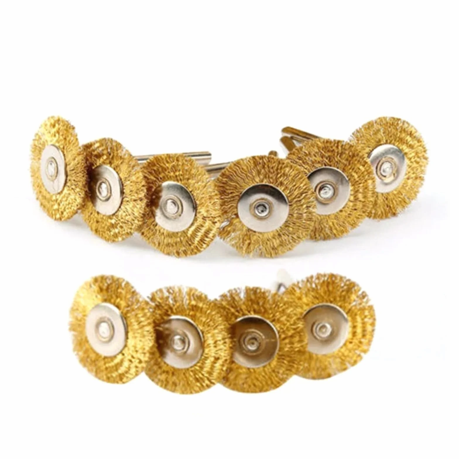 10 sztuk/partia szczotka mosiężna szczotka druciana do kół grawerska szlifierka do form elektronarzędzie obrotowe, 25MM ( Color : 10pcs , Size : 3.17mm )