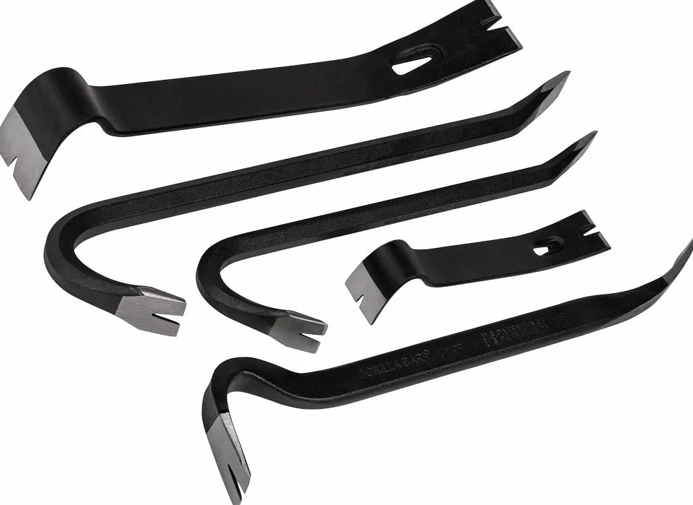 Roughneck ROU64961 Ultimate wielofunkcyjny zestaw barów - 5-częściowy zestaw zawiera: pręt użytkowy (7 cali i 13 cali), pręt do wraku (30 cm i 38 cm) i bar gorilla (14 cali)