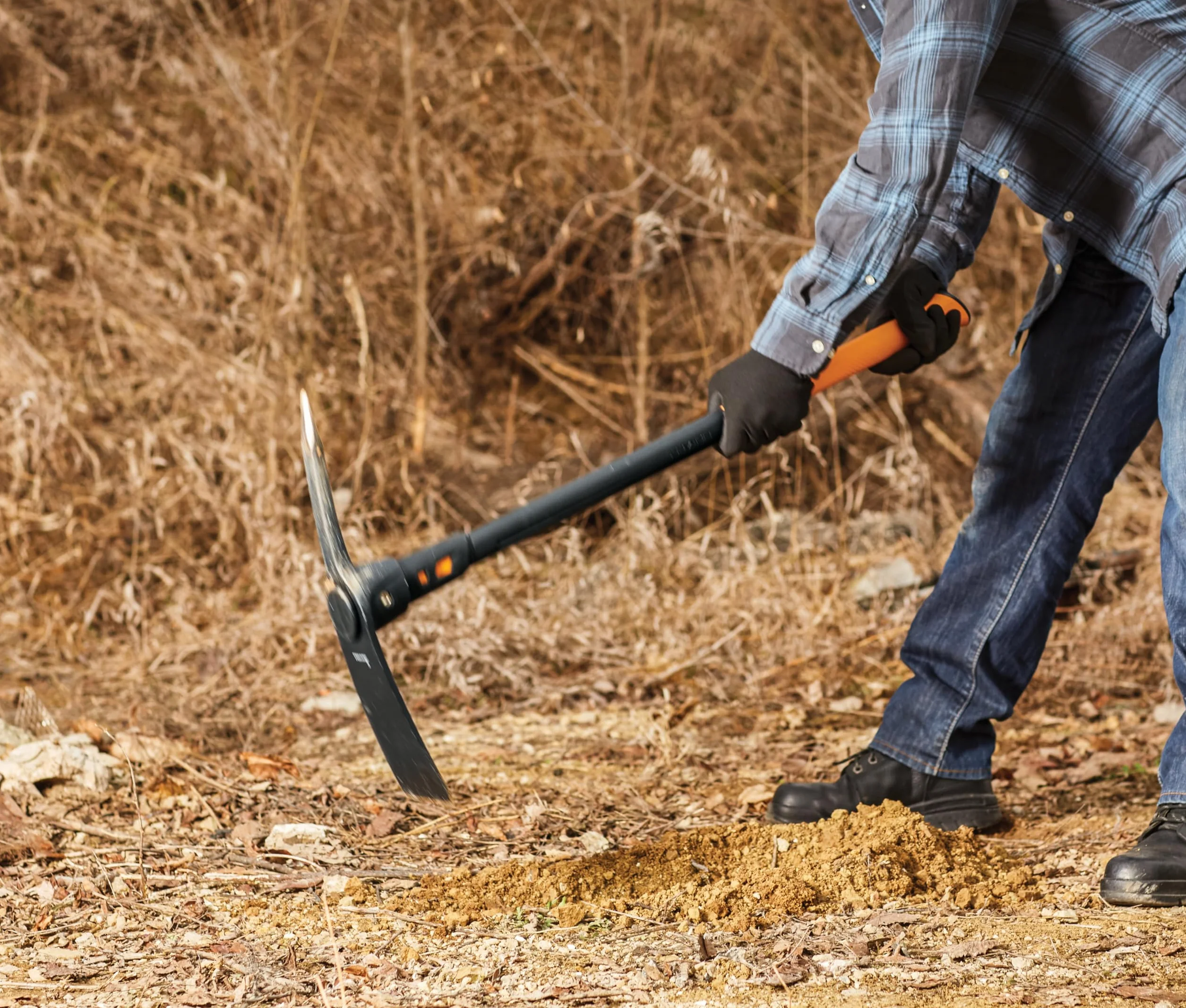 Fiskars Pro IsoCore dwustronny kilof i motyka z redukcją wstrząsów, 91 cm