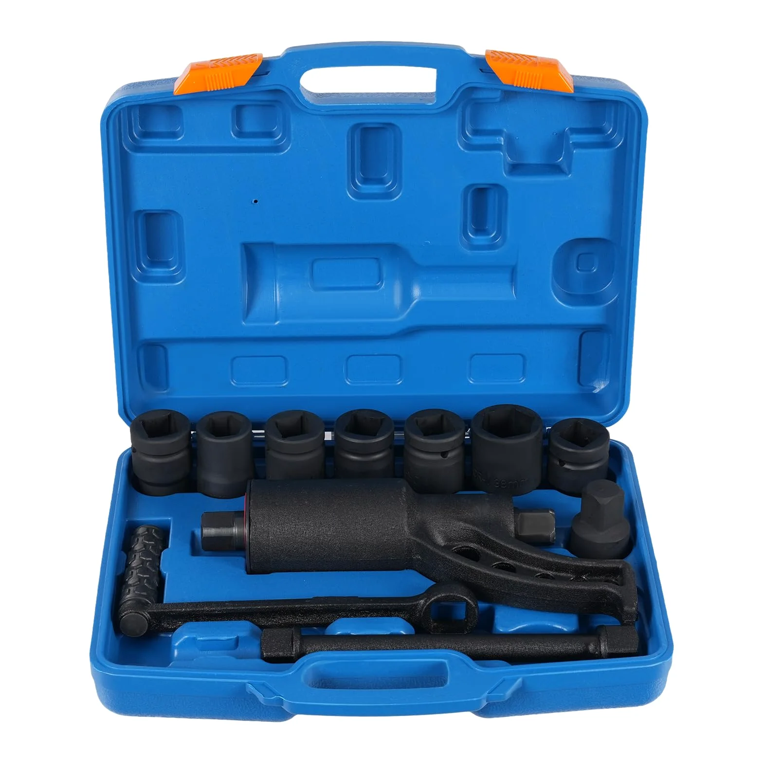 Wzmacniacz momentu obrotowego 5500 Nm, klucz dynamometryczny 1:58, klucz dynamometryczny, zestaw kluczy do kół z adapterem i 7 gniazdami 21 mm/24 mm/27 mm/30 mm/32 mm/33 mm/38 mm