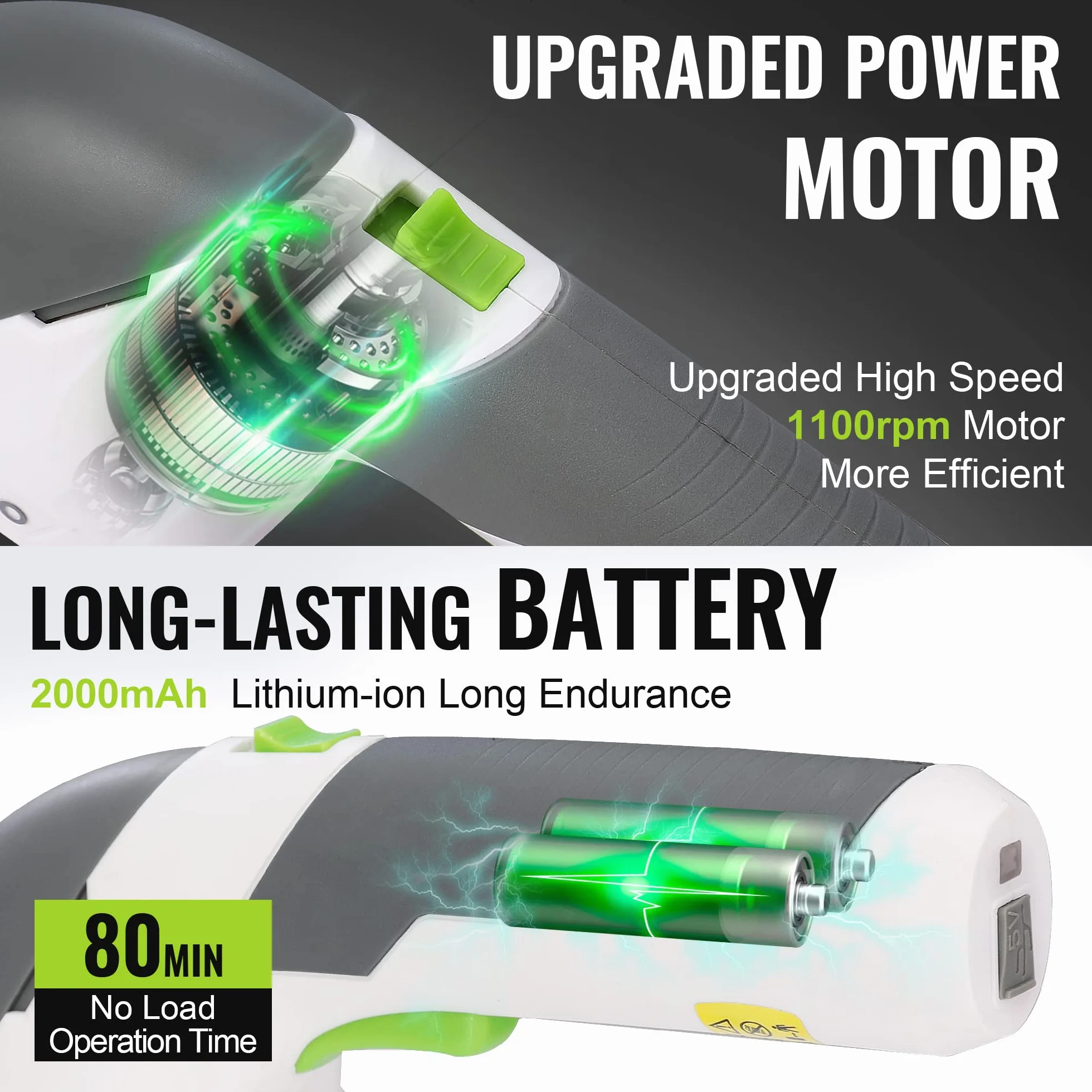 WORKPRO Akumulatorowe nożyce ogrodowe 7,2 V 2000 mAh 2 w 1