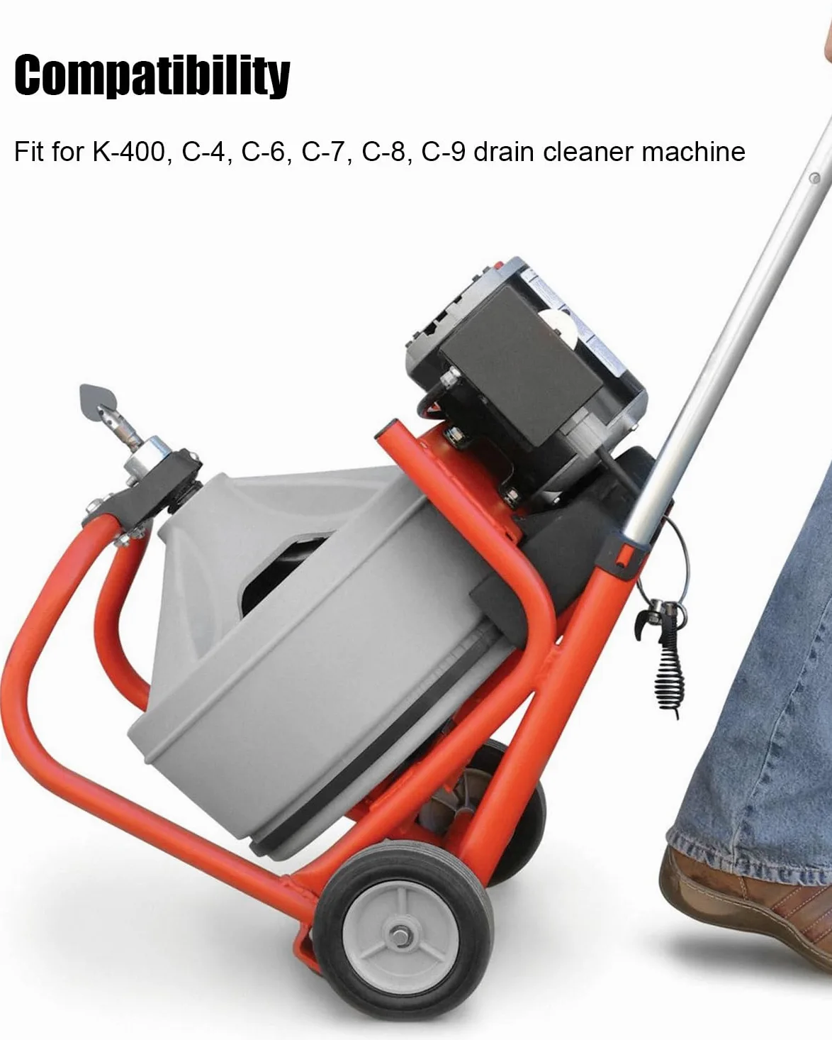10 szt. nasadka do wiertarki węża odpływowego, głowica tnąca do odpływu pasuje do Ridgid K400, C4, C6, C7, C8, C9, do końcówek kabli odpływowych 5/20.3 cm, zestaw do cięcia ślimaka odpływowego, 10 szt