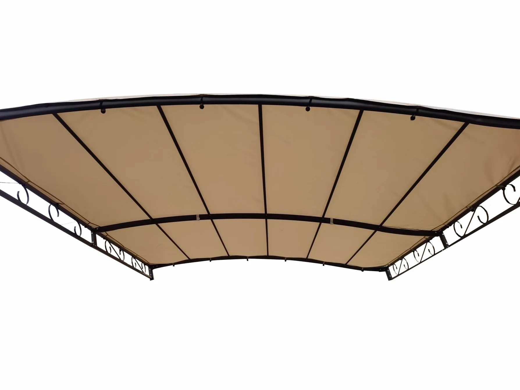 QUICK STAR Pergola Dach 250x300 cm Zadaszenie Tarasu Piaskowy