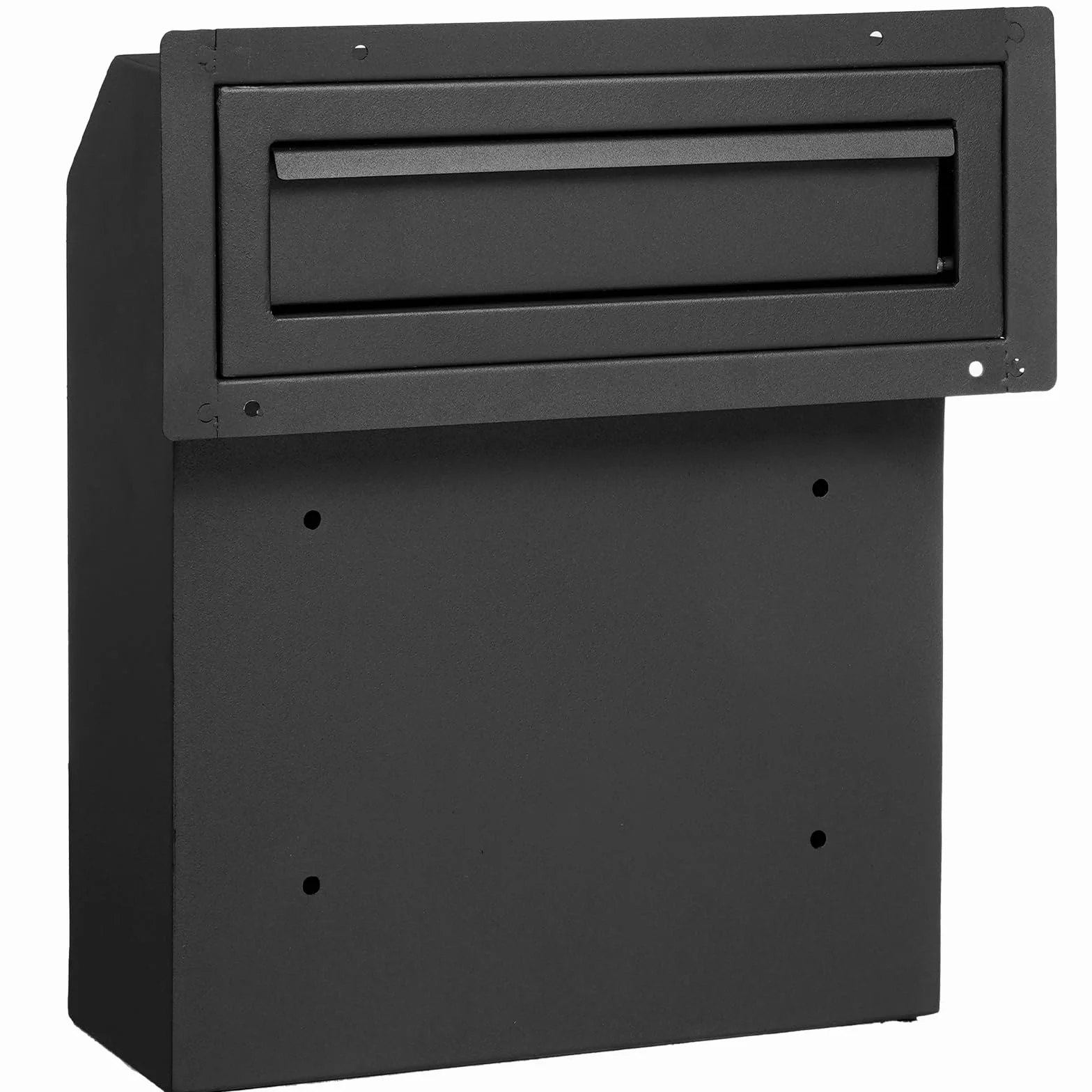 VEVOR Skrzynka pocztowa do zabudowy 305x155x360 mm stalowa zamek szyfrowy czarna