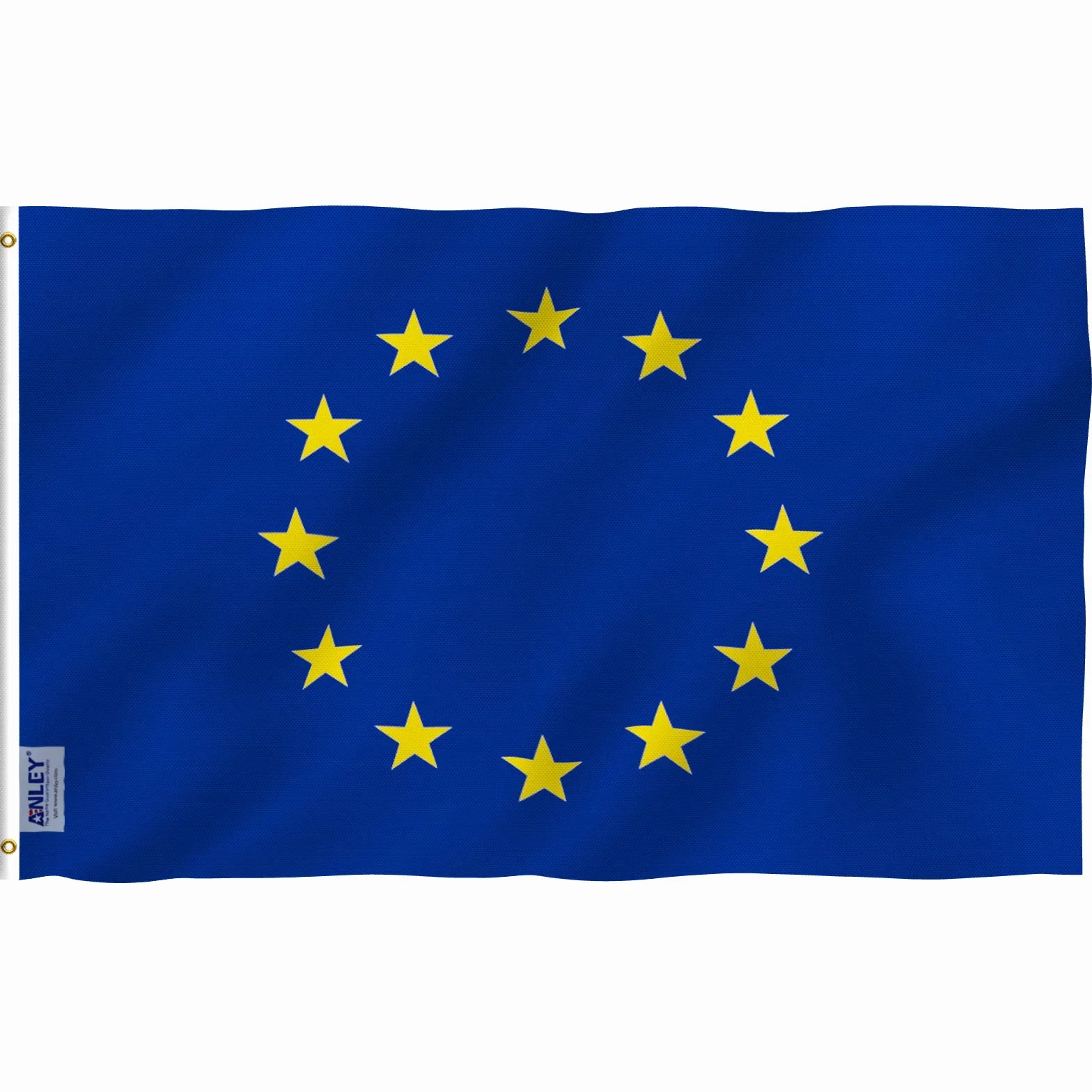 Flaga Unii Europejskiej Anley Fly Breeze 3x5 Stóp Poliester z Mosiężnymi Przelotkami