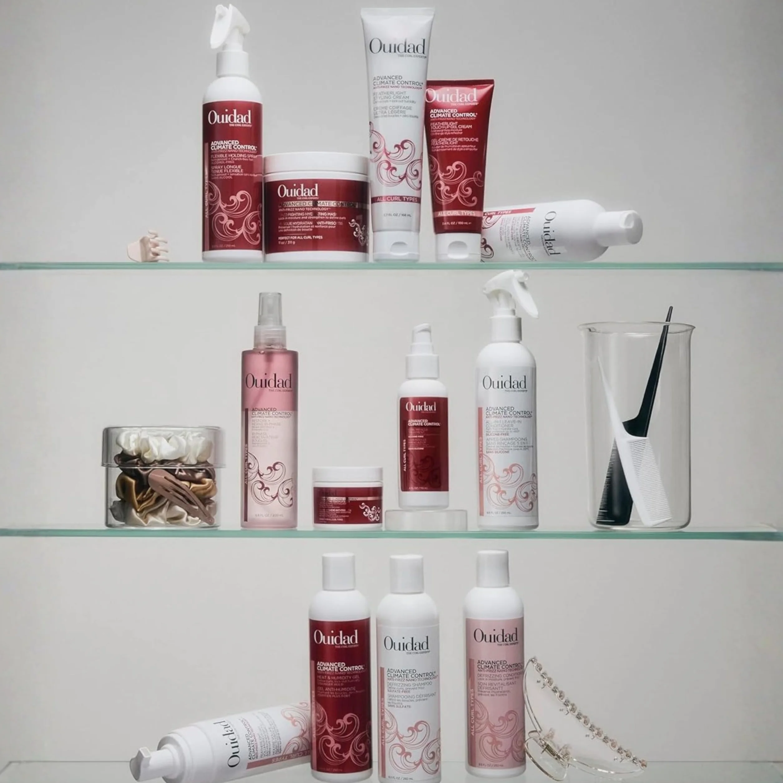 Ouidad Advanced Climate Control Heat and Wilmidity Stronger Hold Gel Define and Protect Curls Anti-Frizz 250ml