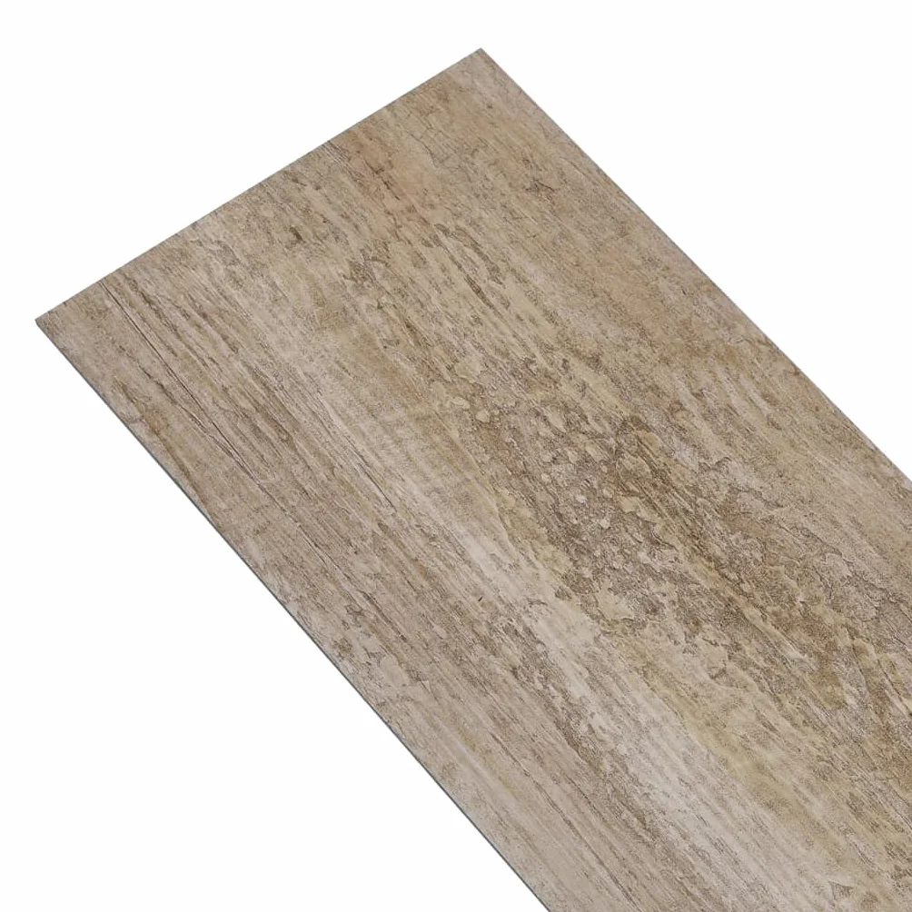 vidaXL Samoprzylepne panele podłogowe PVC, 5,21 m², 2 mm, płowe drewno