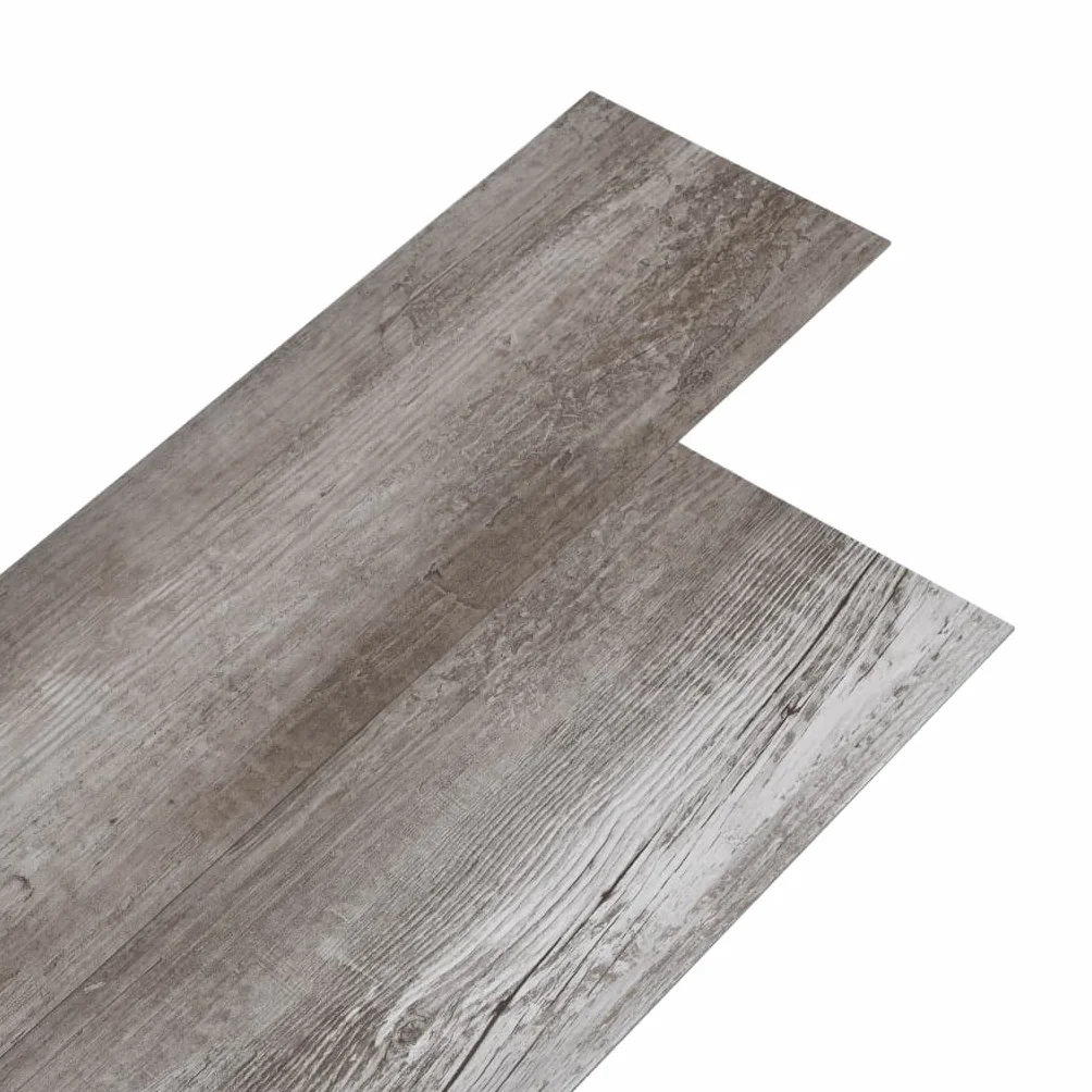 vidaXL Panele podłogowe PVC, 5,02 m², 2 mm, samoprzylepne, matowy brąz