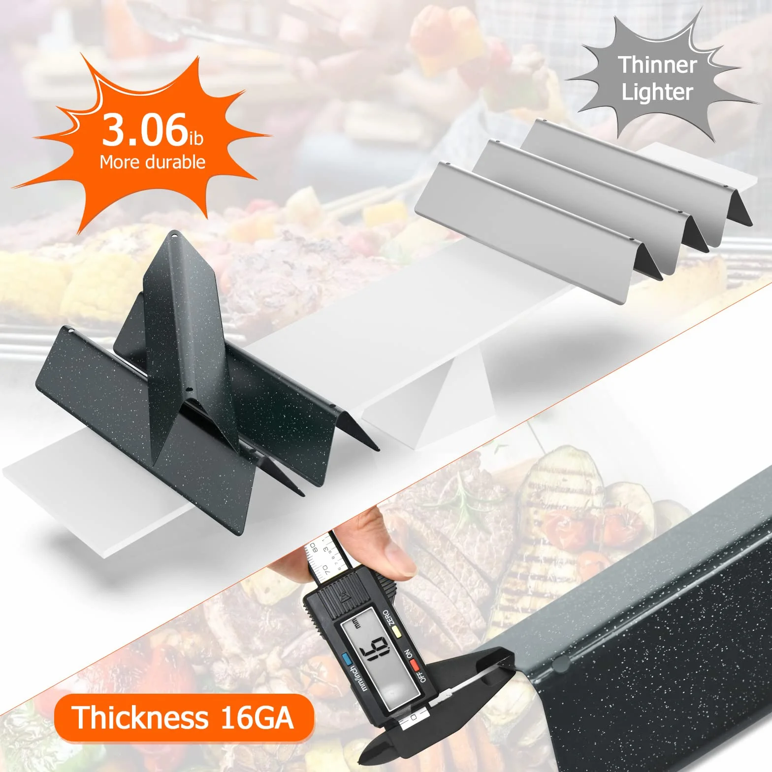 Weber Spirit 200 Series Flavorizer Bars porcelana emaliowana 38,9 x 8,9 x 6,8 cm do grilla gazowego