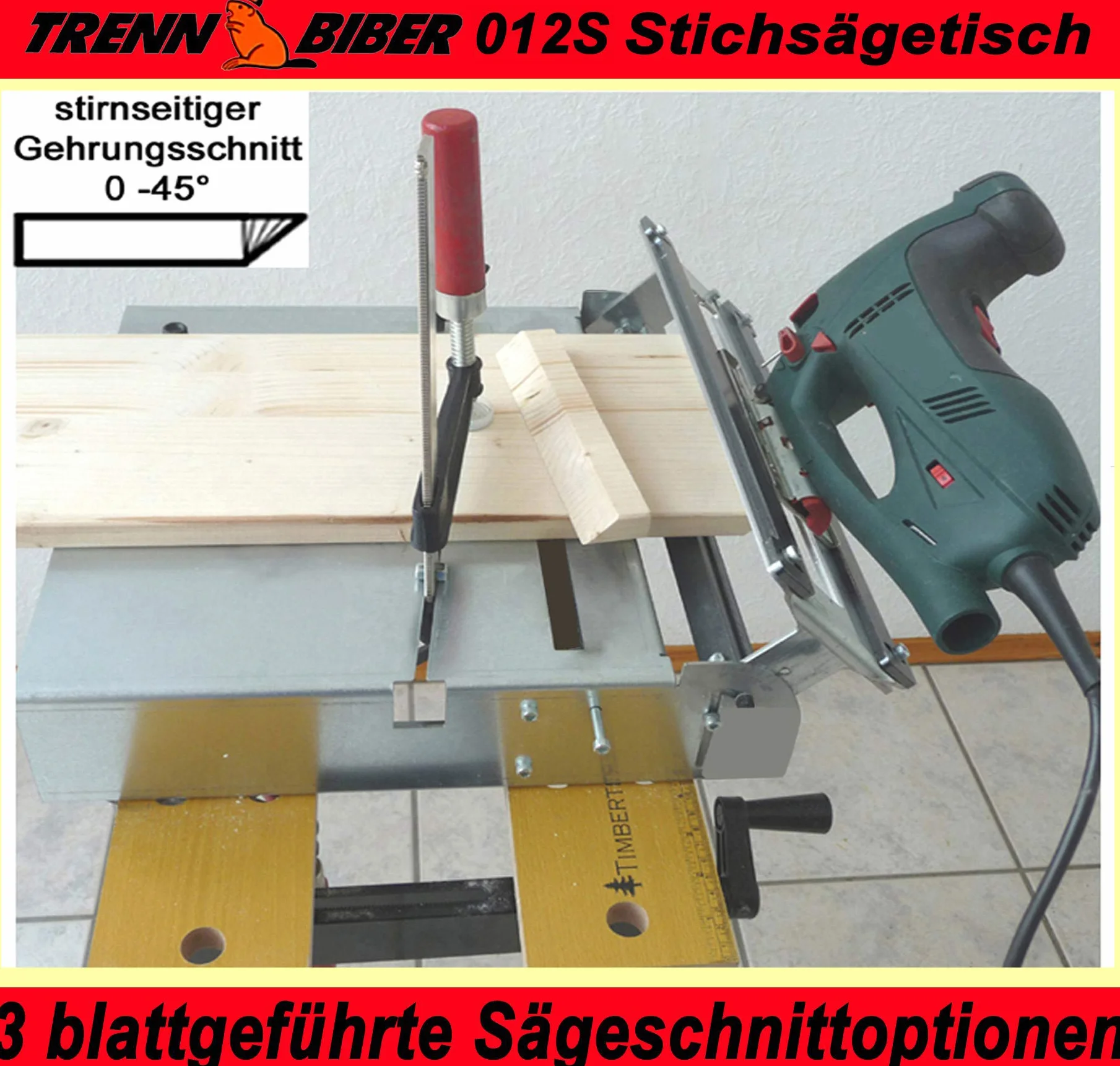 Stół do wyrzynarki 012S-4 Biber do cięcia laminatu