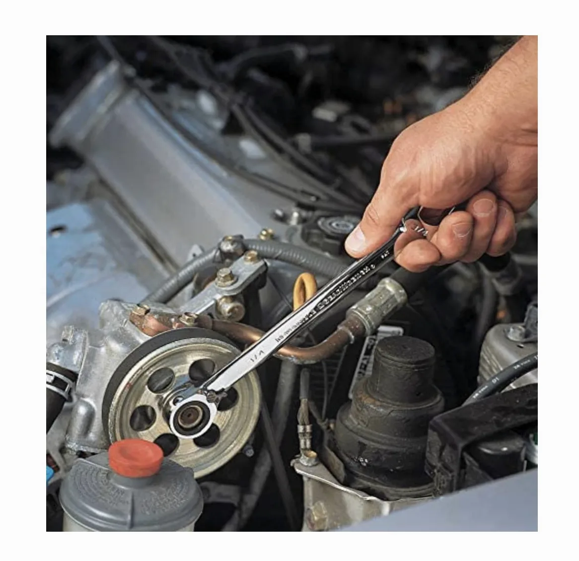 GEARWRENCH 12-częściowy klucz płasko-oczkowy z grzechotką, 15/16" - 9539N
