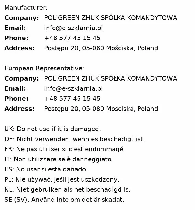 U-Profil z poliwęglanu 1050 mm - Profil Zamykający do poliwęglanu - Bezbarwny - 6mm