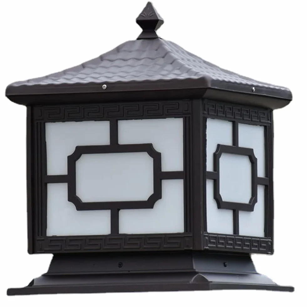 Lampy solarne, Oceniono Kreatywne I Spersonalizowane Ogrodzenie Z Kolumną Ogrodową, Nowoczesne Oświetlenie Korytarza(Dark,30cm)