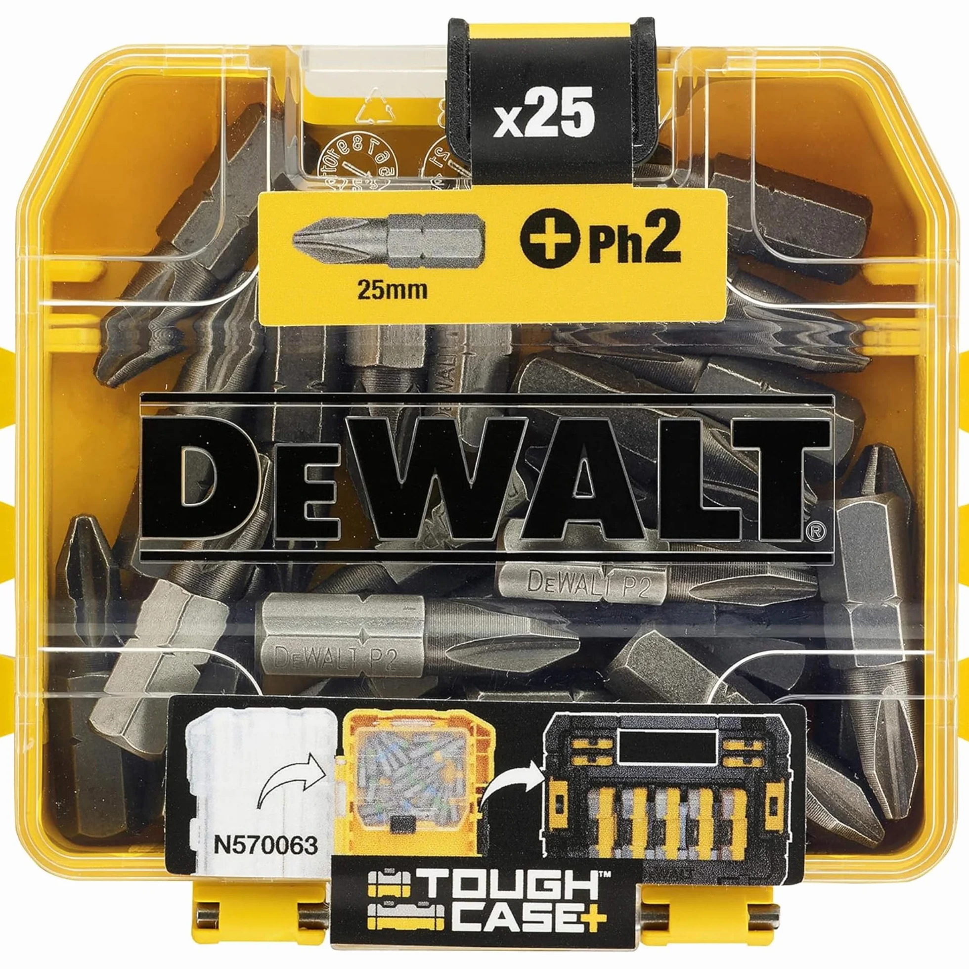 Dewalt Tic Tac Zestaw Bitów, Wielokolorowy, 25 sztuk
