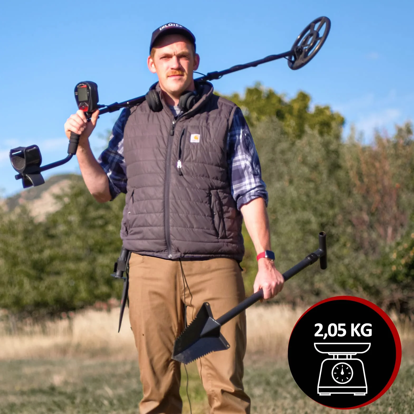 DR.ÖTEK Łopata Łopatowa do Kopania, Szpadel Ogrodniczy do Dużych Obciążeń Uchwyt T Łopata Ogrodowa z Zębami, Długim Krótkim Uchwytem, Narzędzia Ogrodnicze do Wykrywania Metali, Sadzenia, 80 i 116 cm