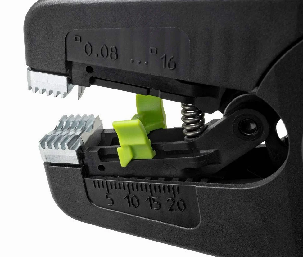 Szczypce do ściągania izolacji MultiStrip 16 (długość ściągania izolacji, 0,08 – 16 mm², długość 195 mm, wymiana noży bez użycia narzędzi) 707 040