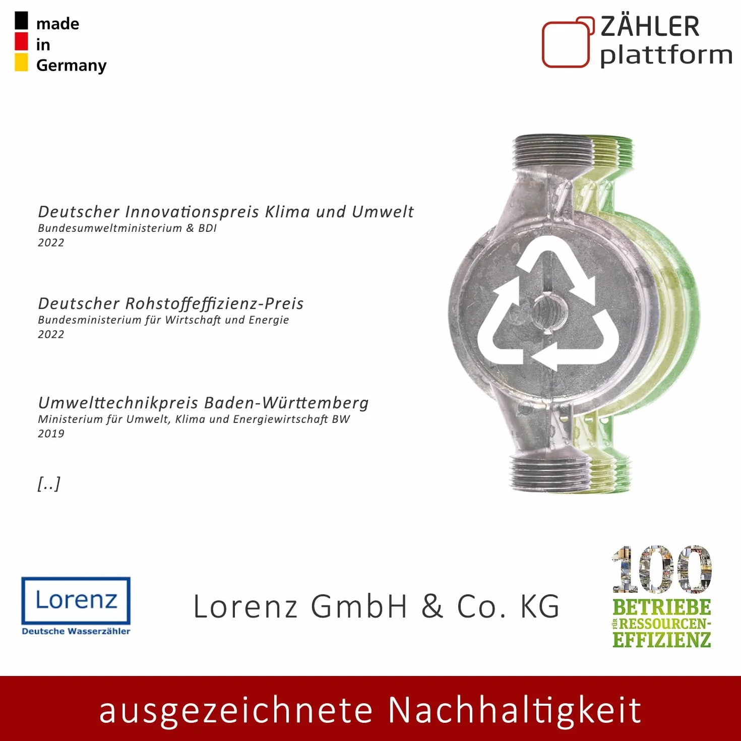Wodomierz ogrodowy skalibrowany 2026 Qn 1,5 BL 110 mm 3/4 cala