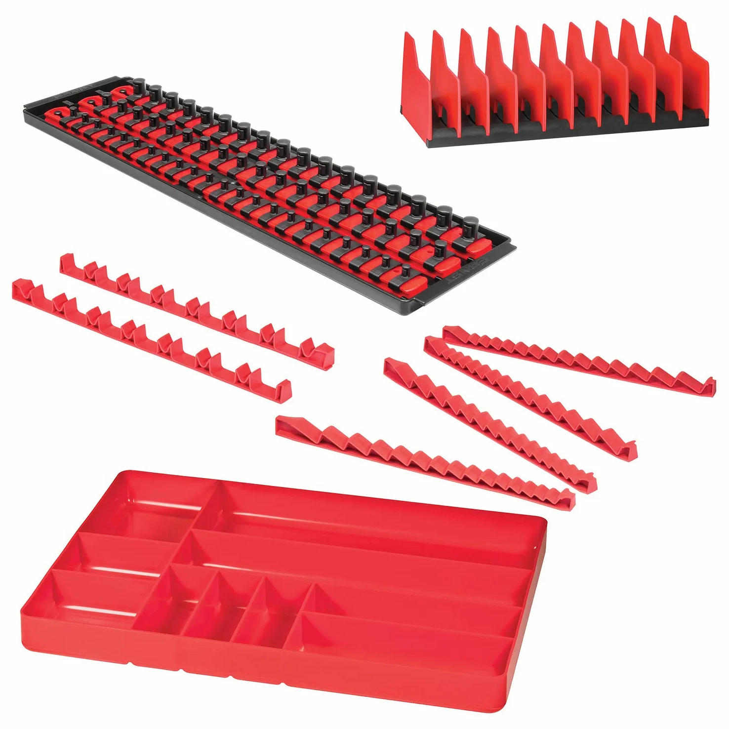 Ernst Manufacturing Organizer na narzędzia Pro Pack, czerwony