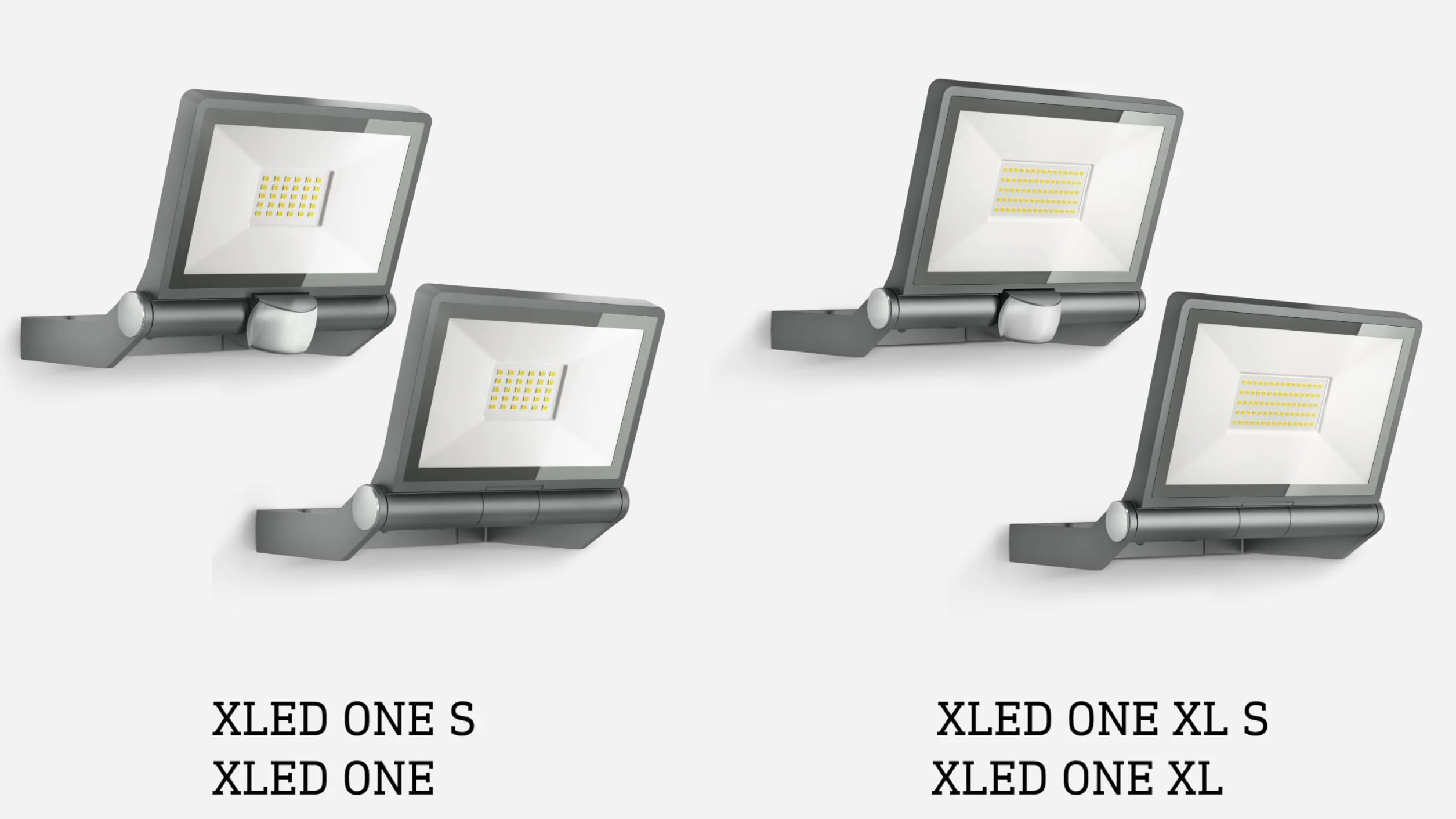 Steinel Reflektor zewnętrzny LED XLED ONE XL S antracyt, czujnik ruchu 180°, 42,6 W, 4200 lm przy 3000 K, aluminium, na podjazd, dziedziniec i ogród