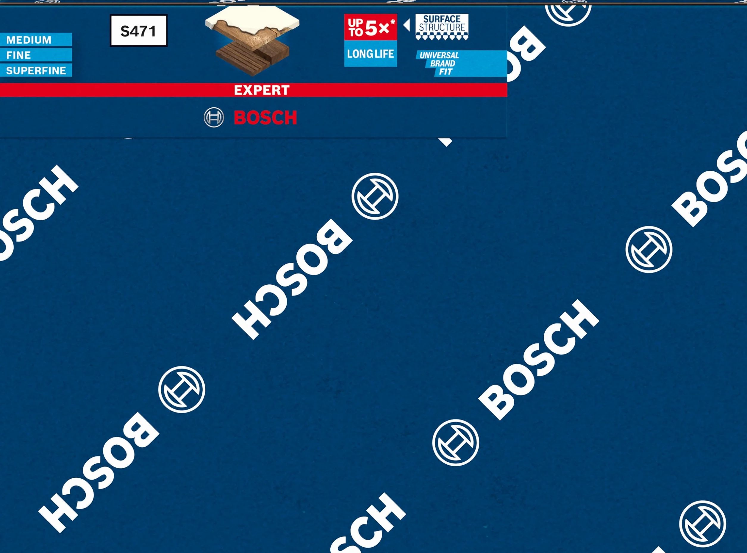 Bosch 1x Klocki EXPERT S471 Standard (do Farba na drewnie, Miękkie drewno, Ø 69 x 97 x 26 mm, średnia, Professional Akcesoria Szlifowanie ręczne)