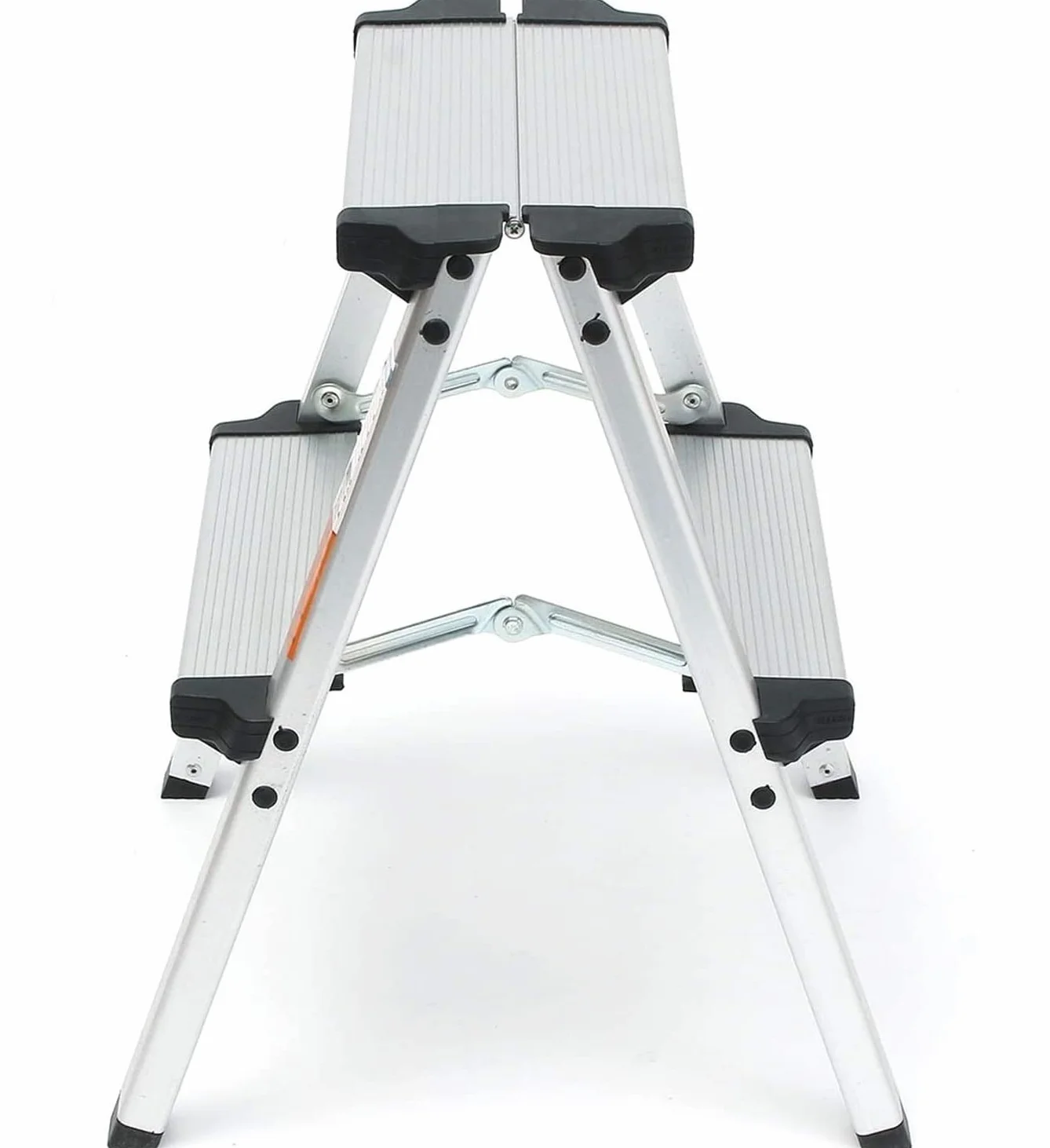 TREPPE Aluminiowa składana drabina dwustronna nożycowa 2 stopnie
