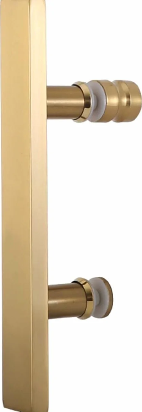 Uchwyt Drzwi Prysznicowych Wykończenie ze stali nierdzewnej Rozstaw otworów szklanych 145 mm