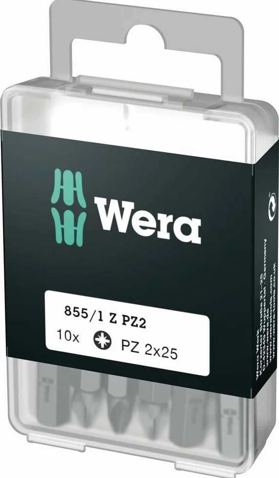Wera 855/1 Z Pz2 Zestaw Bitów, Srebrny, 10 Sztuk