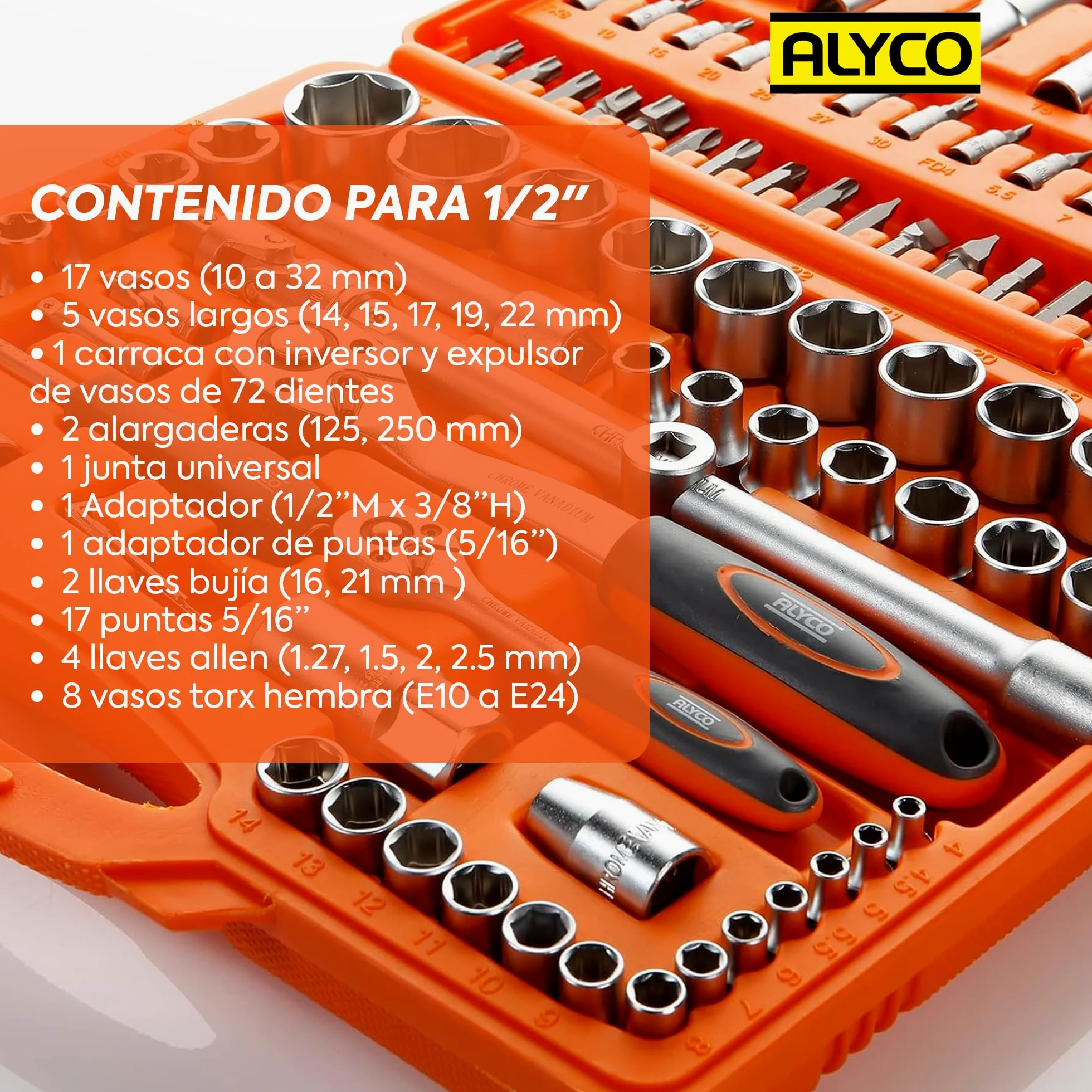 Alyco 192393 zestaw nasadek