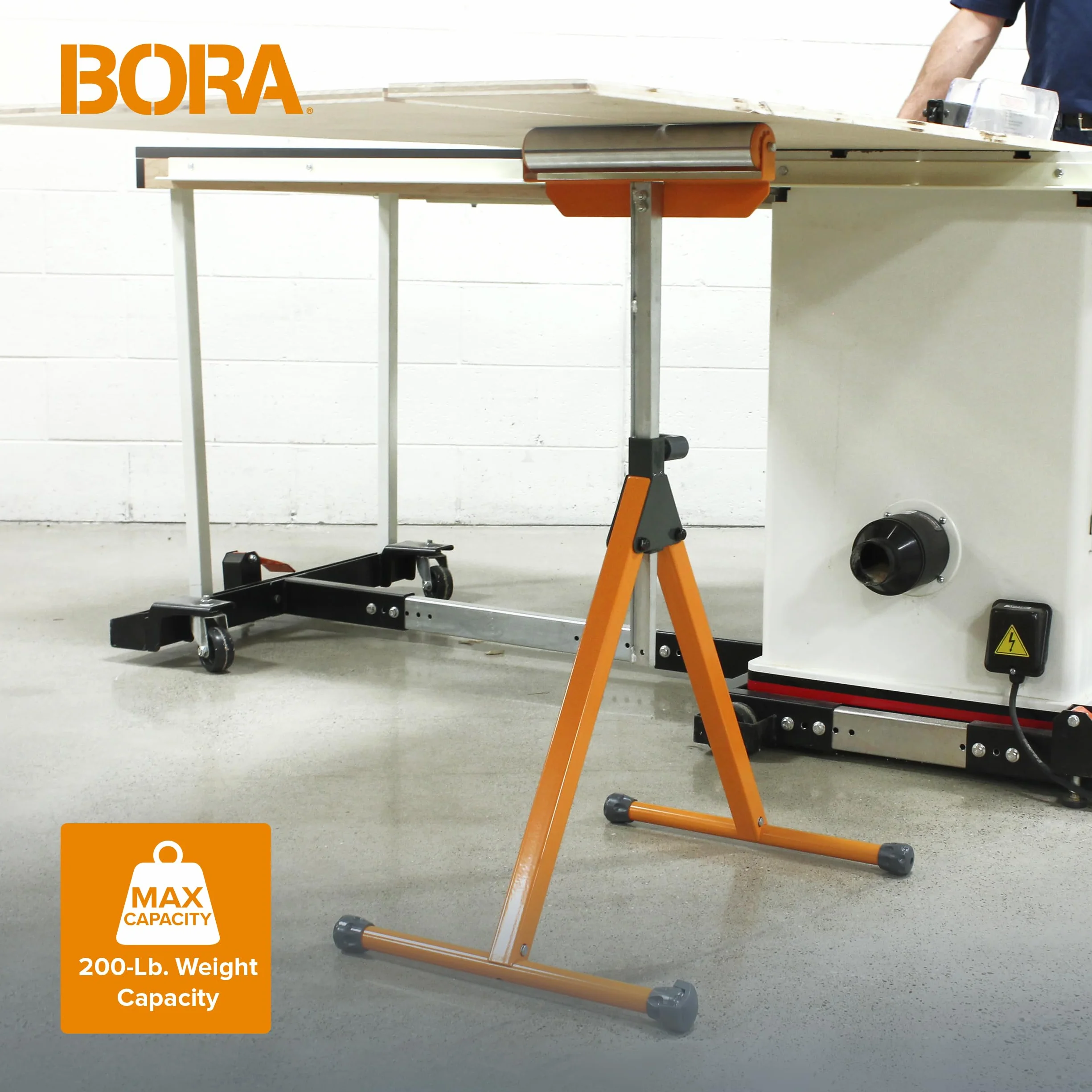 BORA Portamate PM-5090 regulowany wspornik rolki podnoszącej z łożyskiem kulkowym 25,5 cm (11-1/4")