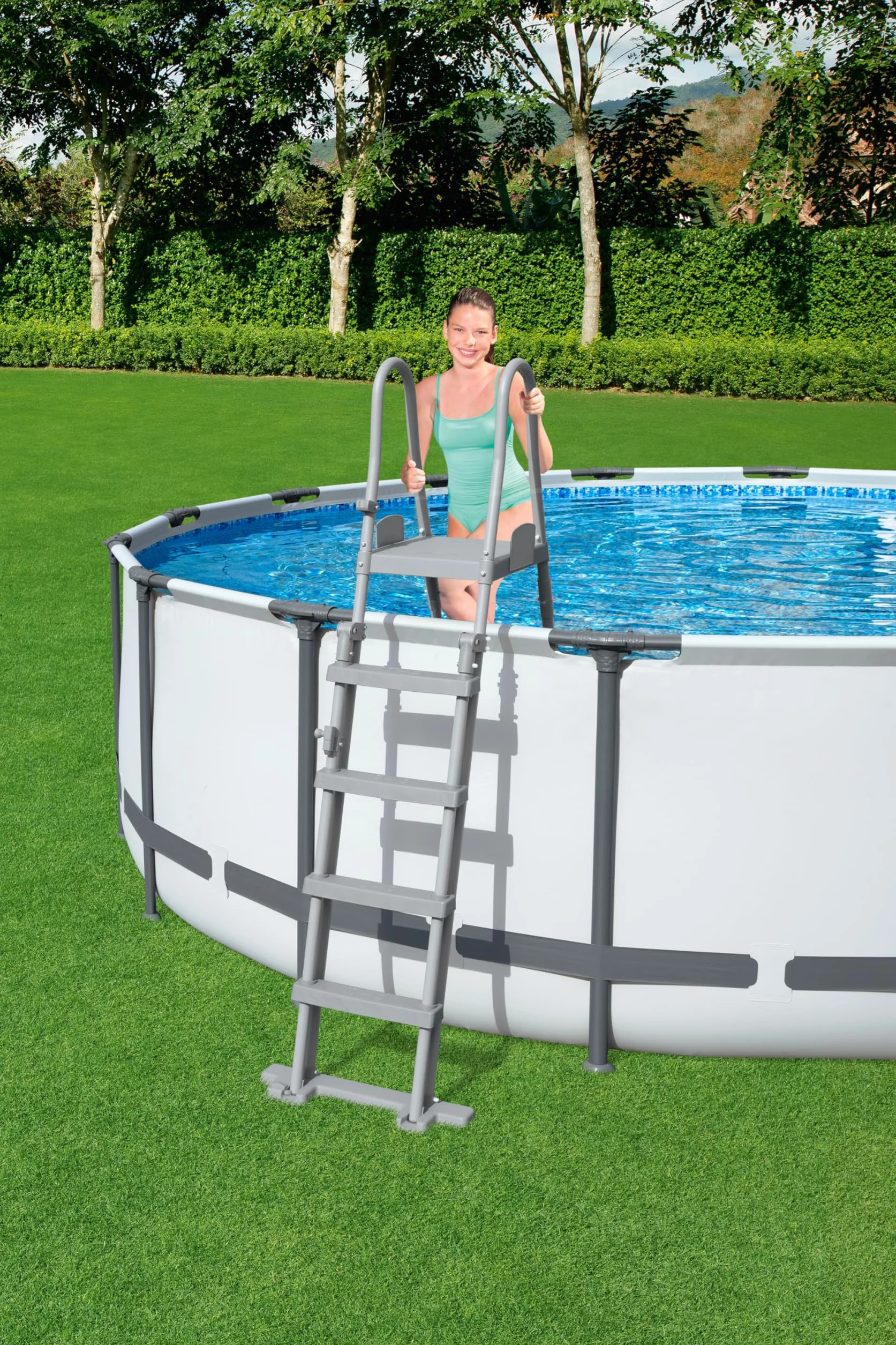 Bestway | Flip & Lock nad ziemią drabina basenowa 1,32 m