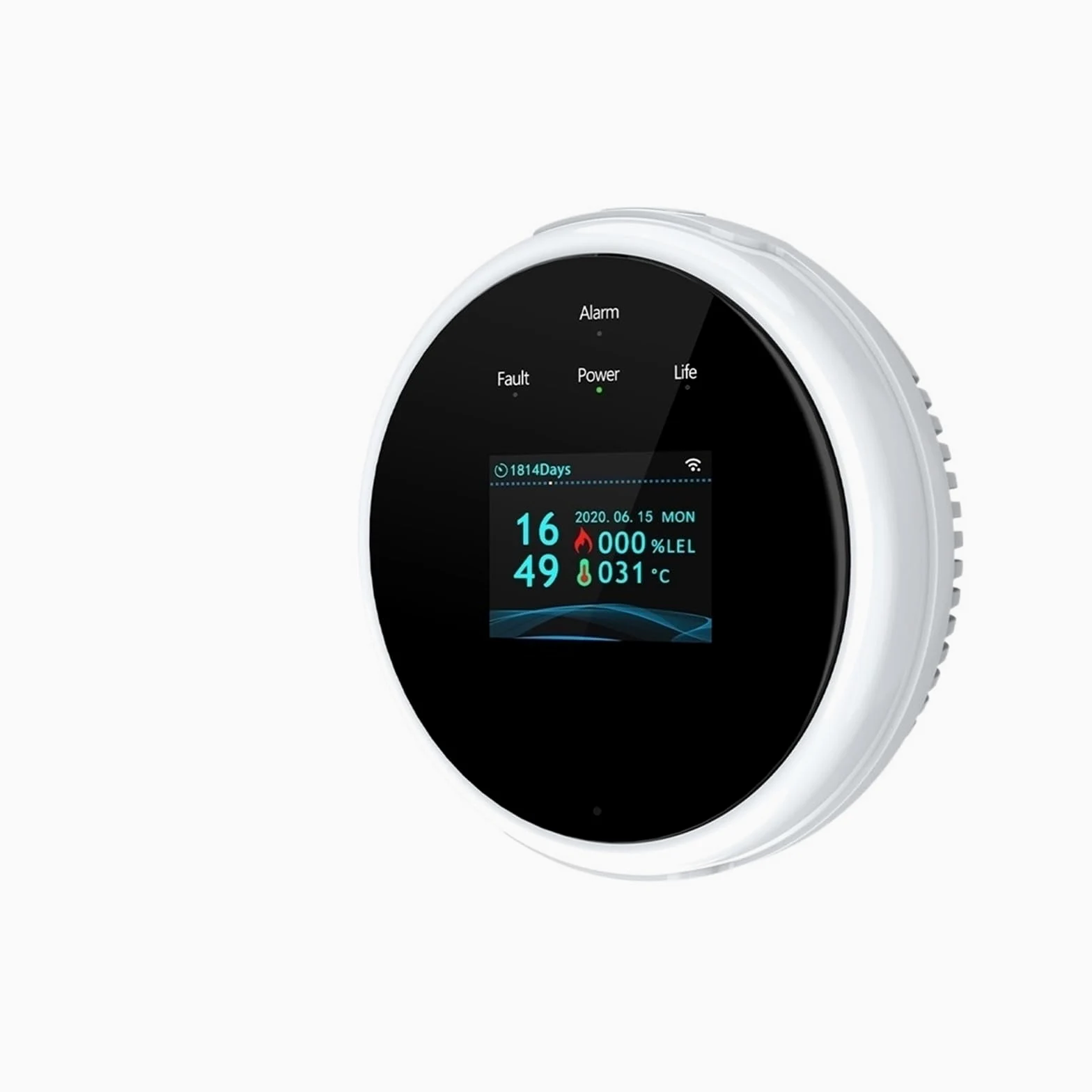 System alarmowy w domu, Inteligentny Alarm Gaz LPG Wyciek Temperatura Pożaru Ciepło 70DB Detektor Czujnik Ustawienie Sceny Ze Sterownikiem Zaworu(2 PCS)