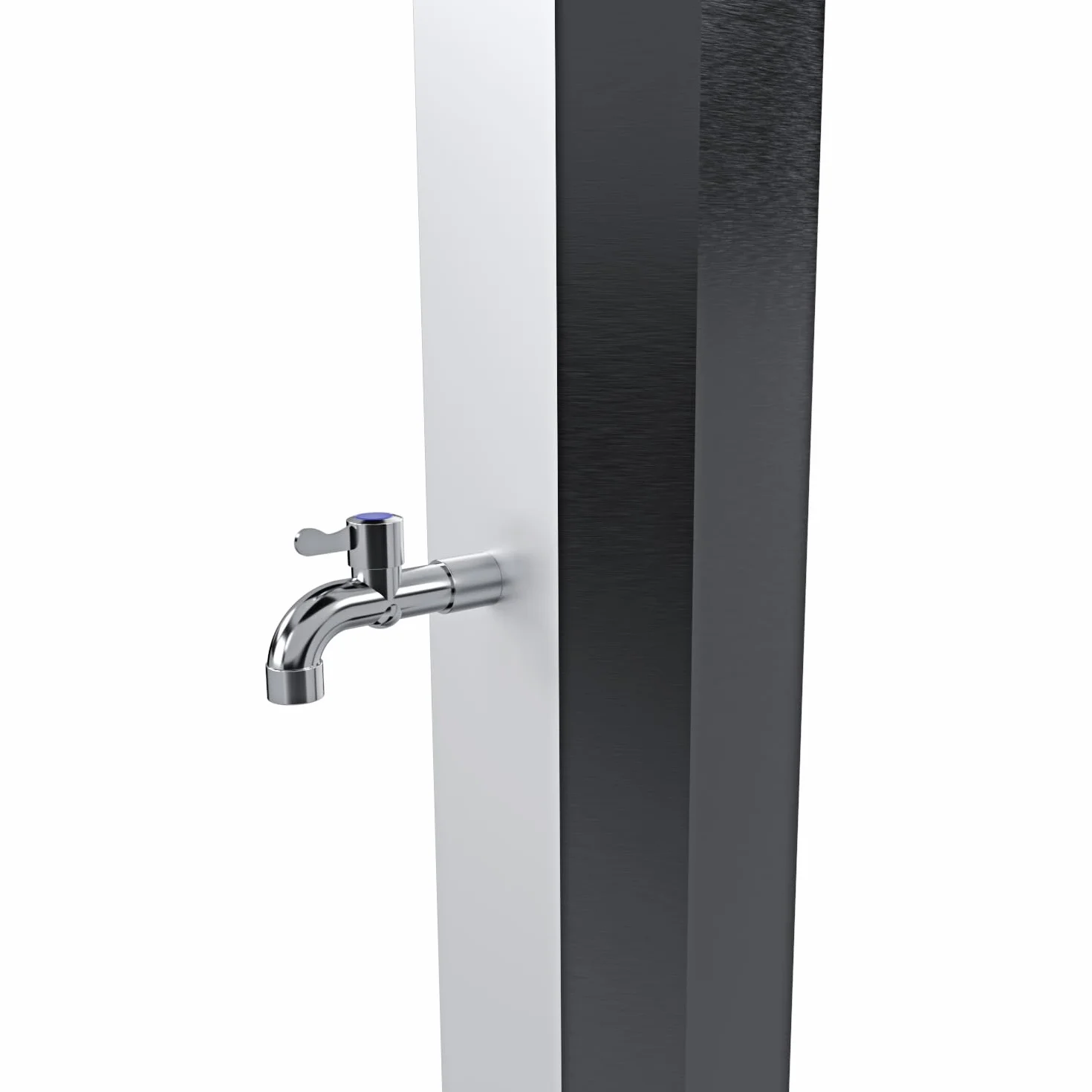 Prysznic Słoneczny 35L 220 cm Chrome z Regulatorem Temperatury do Ogrodu Basenu