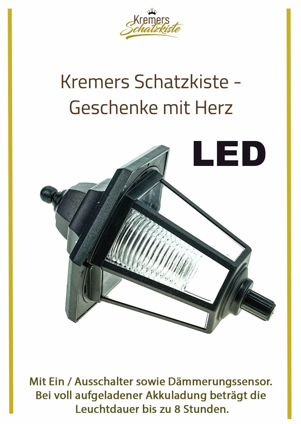 Kremers Schatzkiste Figurka ogrodowa Babcia Edeltraud z latarnią solarną i koszem 39 cm