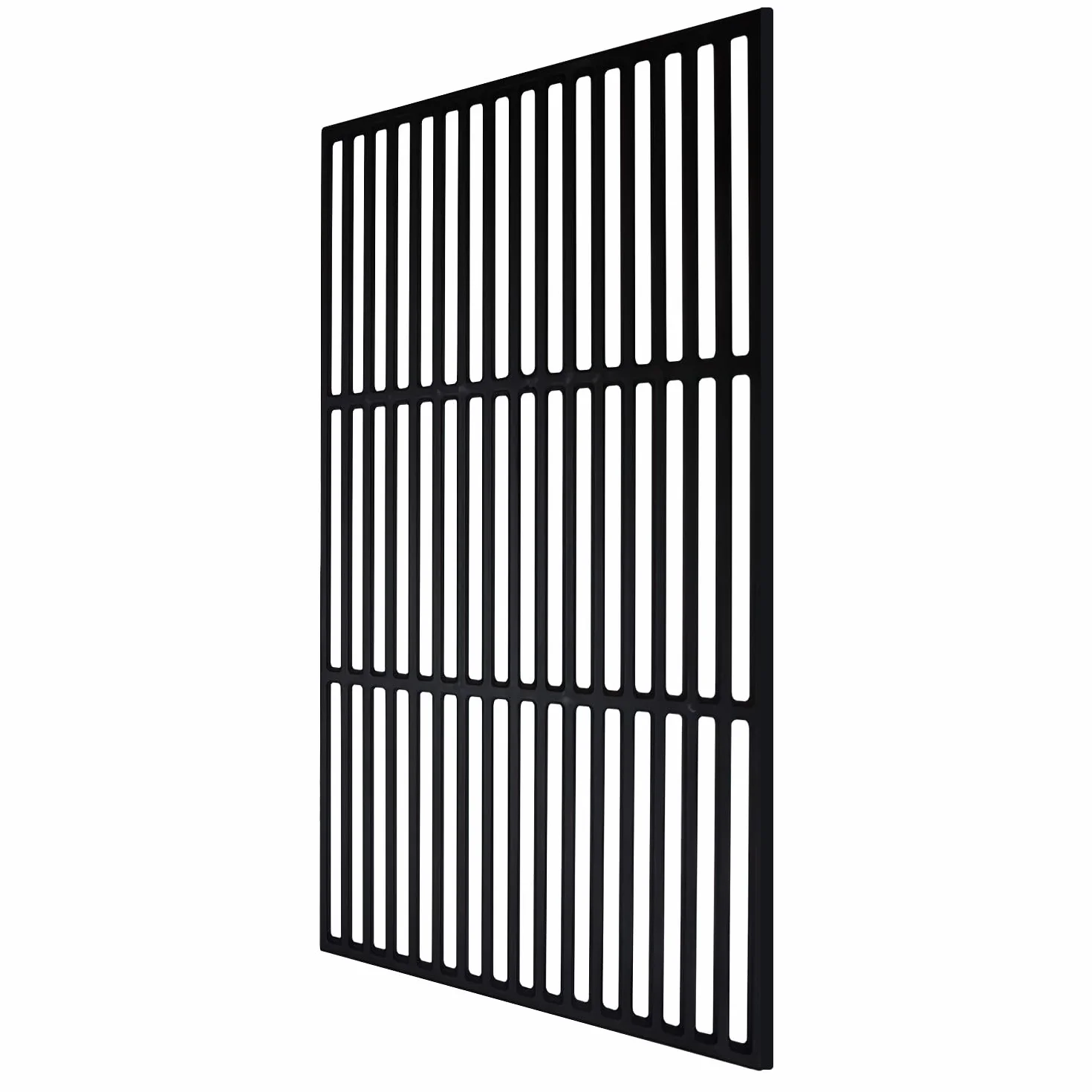 Herrselsam Żeliwny ruszt do grillowania, 42 x 28 cm, emaliowany ruszt żeliwny, prostokątny ruszt żeliwny, emaliowany ruszt do grilla, akcesoria do BBQ, grilla gazowego, grilla na węgiel drzewny i