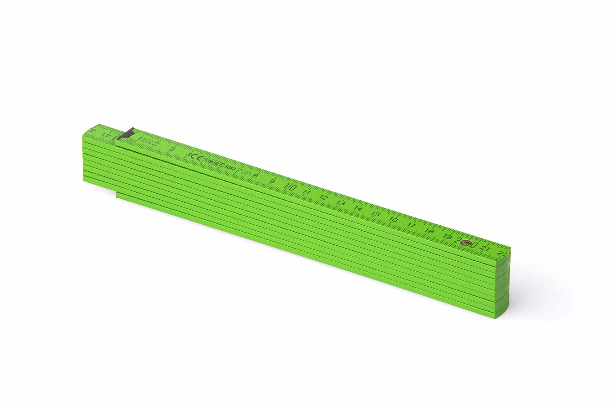Metrie™ BL52 drewniane calówki, skala ogniw o długości 2 m, skala pomiarowa z podziałem dupleksu - ciemnozielona (PAN369)