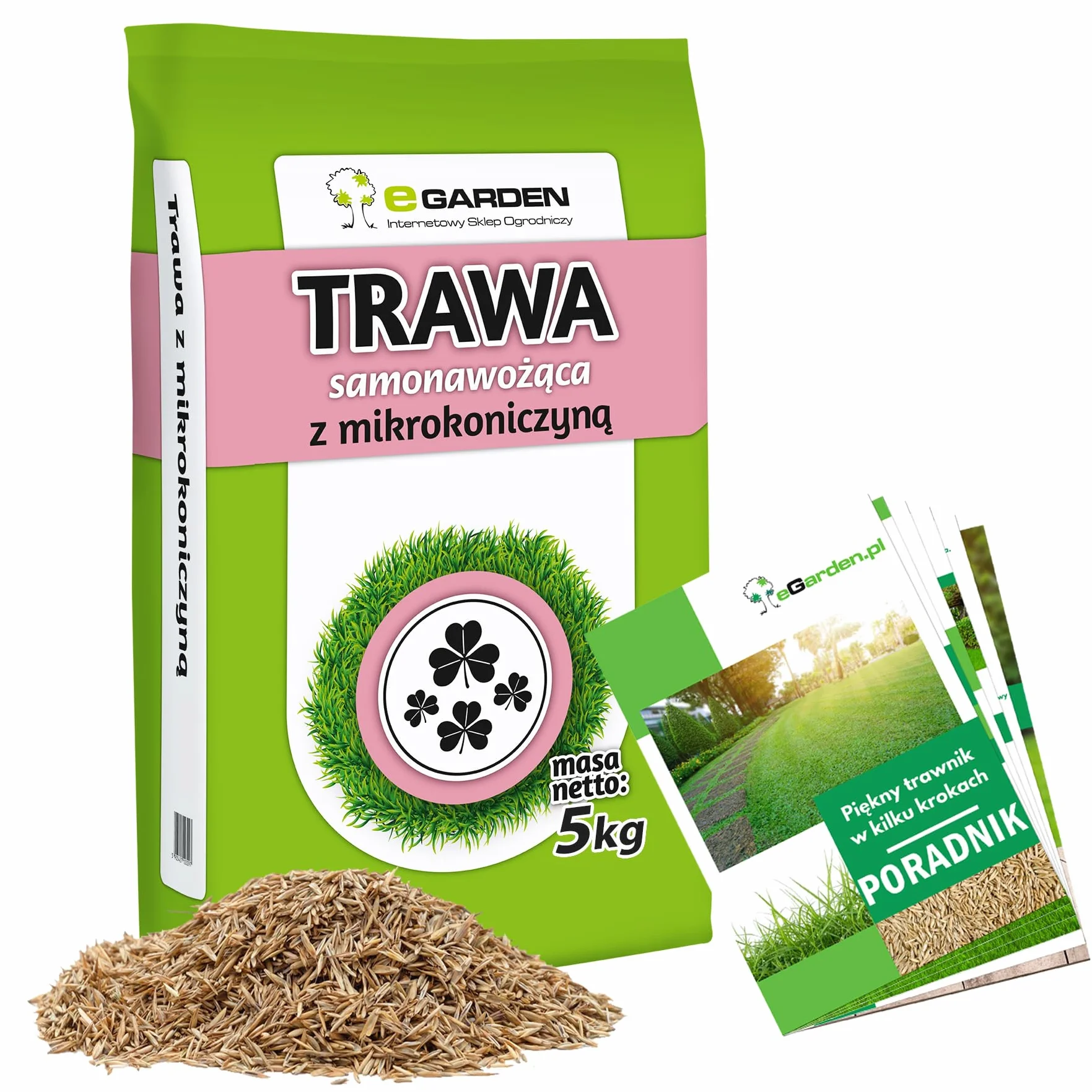 Trawa z Mikrokoniczyną - Samonawożąca, Odporna na Suszę - Poradnik pielęgnacji tawnika (5 kg)